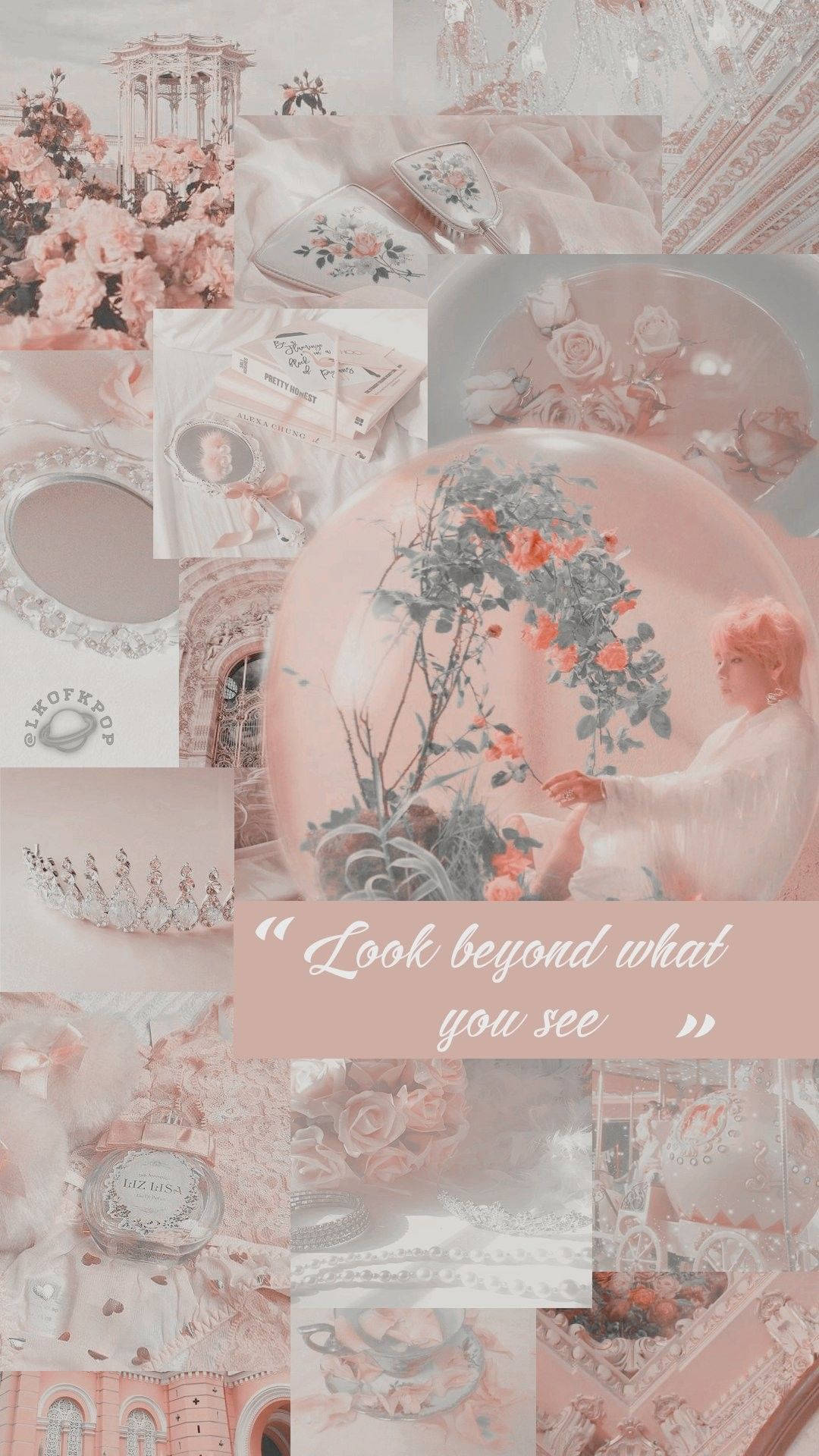 金泰亨 粉灰 Pinterest 美学 壁紙