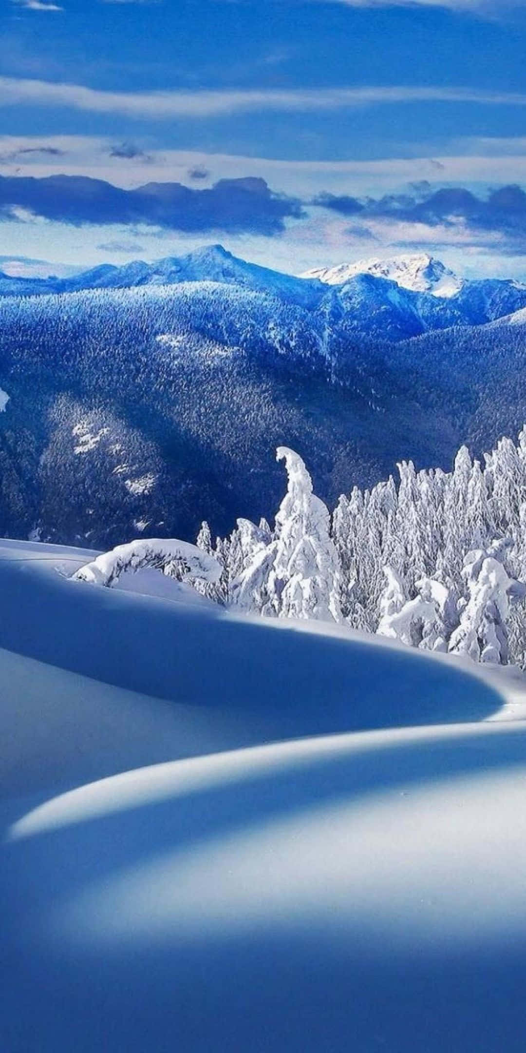Pixel 3 冬季背景 平滑雪面 壁紙
