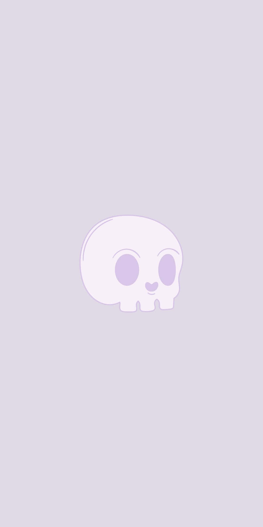 可愛簡約骷髏頭 Pixel 3 桌布 壁紙
