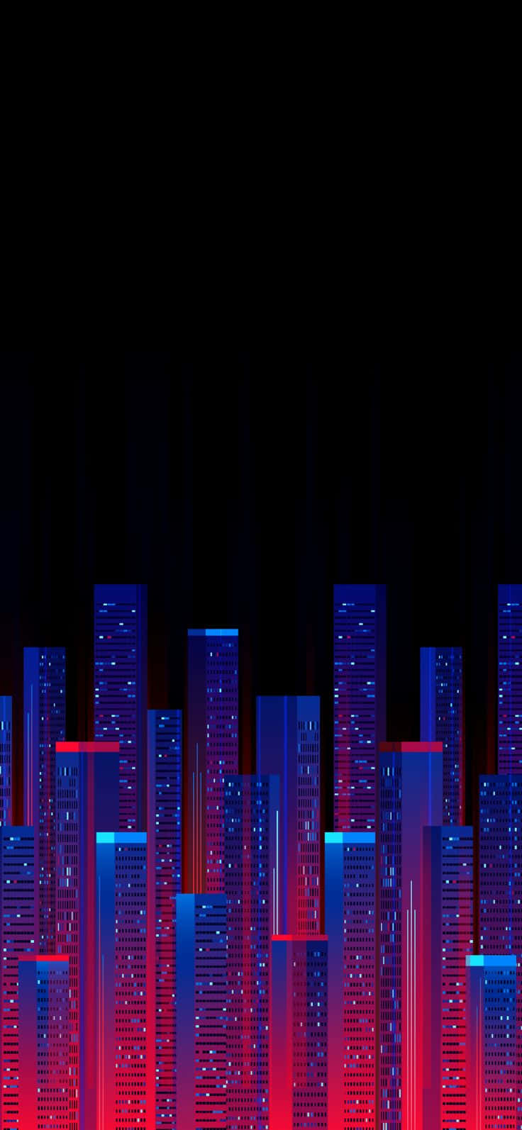 彩色建築燈光 Pixel 3 OLED 背景 壁紙