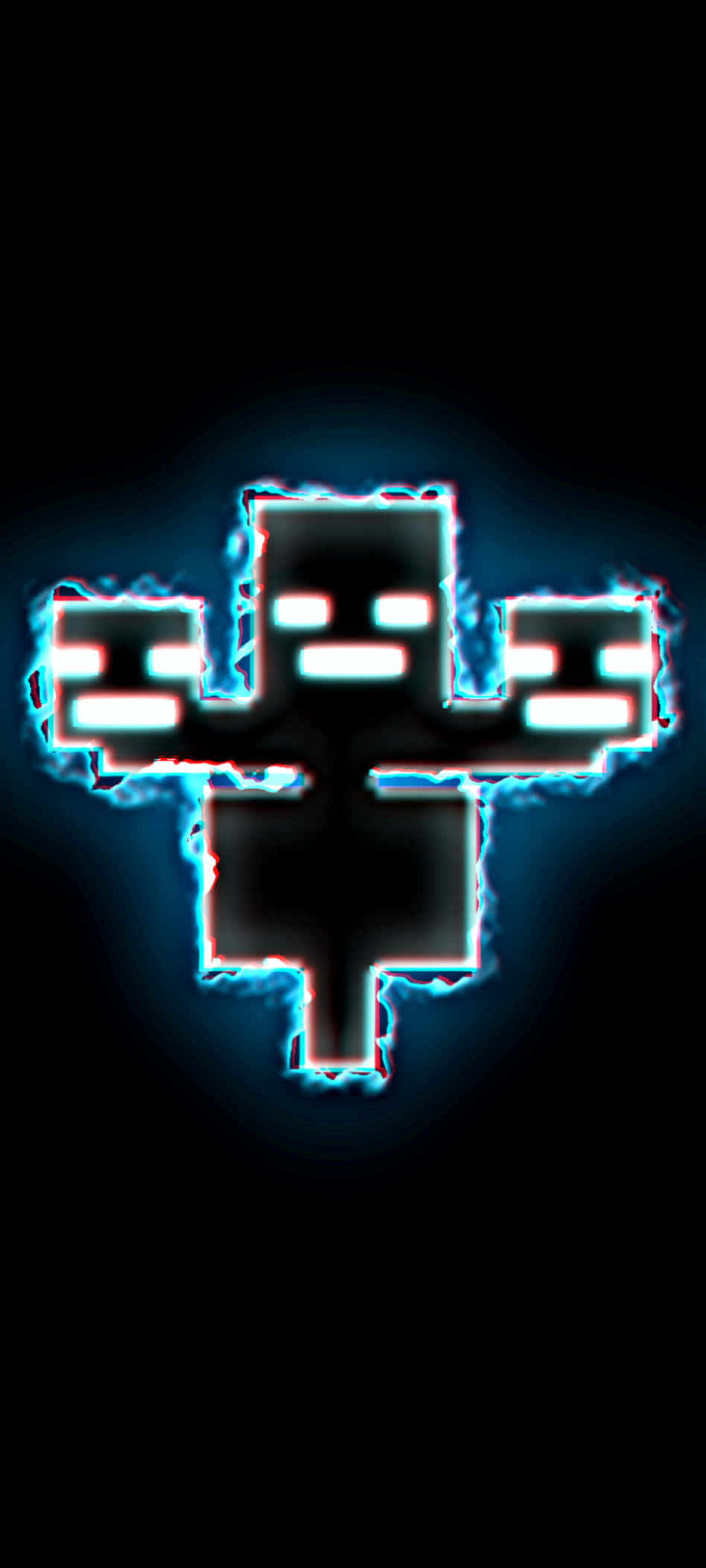 Pixel 3XL Minecraft 背景 黑色怪物 壁紙