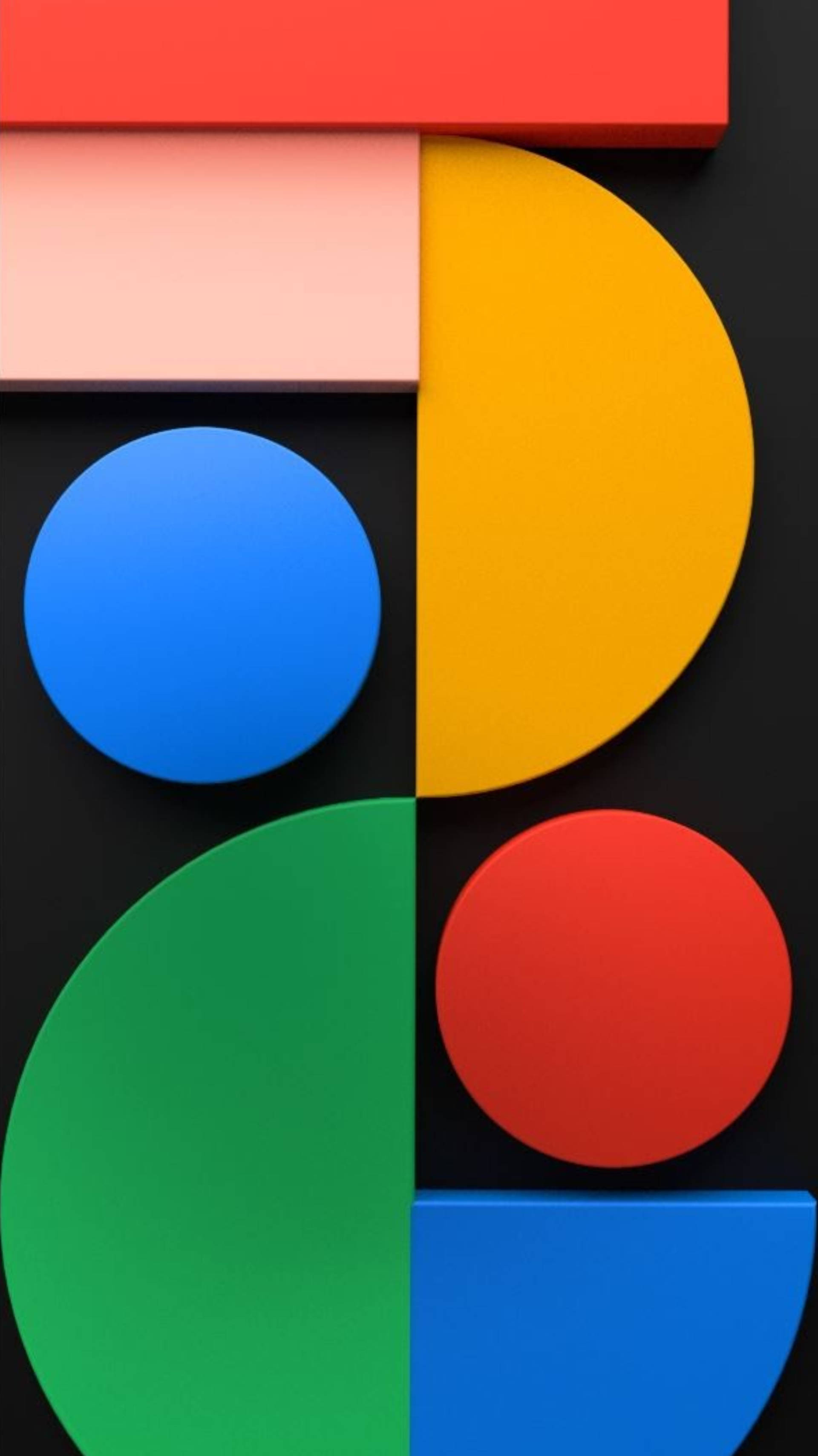 Pixel 5 抽象形狀 壁紙