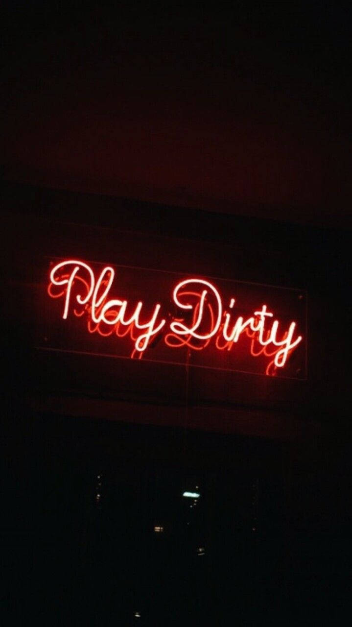 黑色霓虹美學 Play Dirty 壁紙