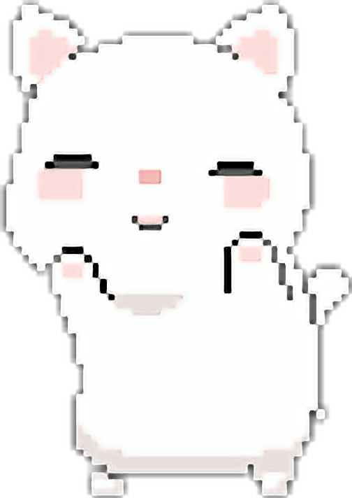 可愛像素藝術貓咪.PNG 壁紙