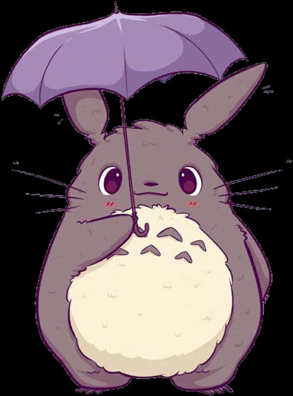 可愛生物撐傘.PNG 壁紙