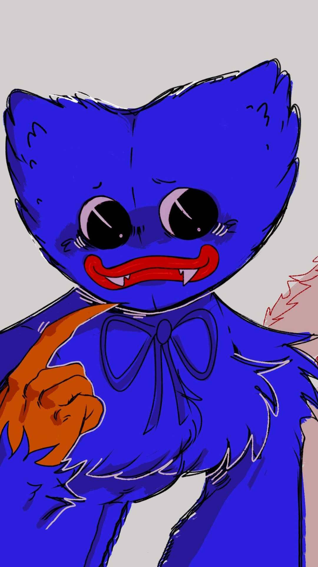 Poppy Playtime 可愛害羞 Huggy Wuggy 繪圖 壁紙