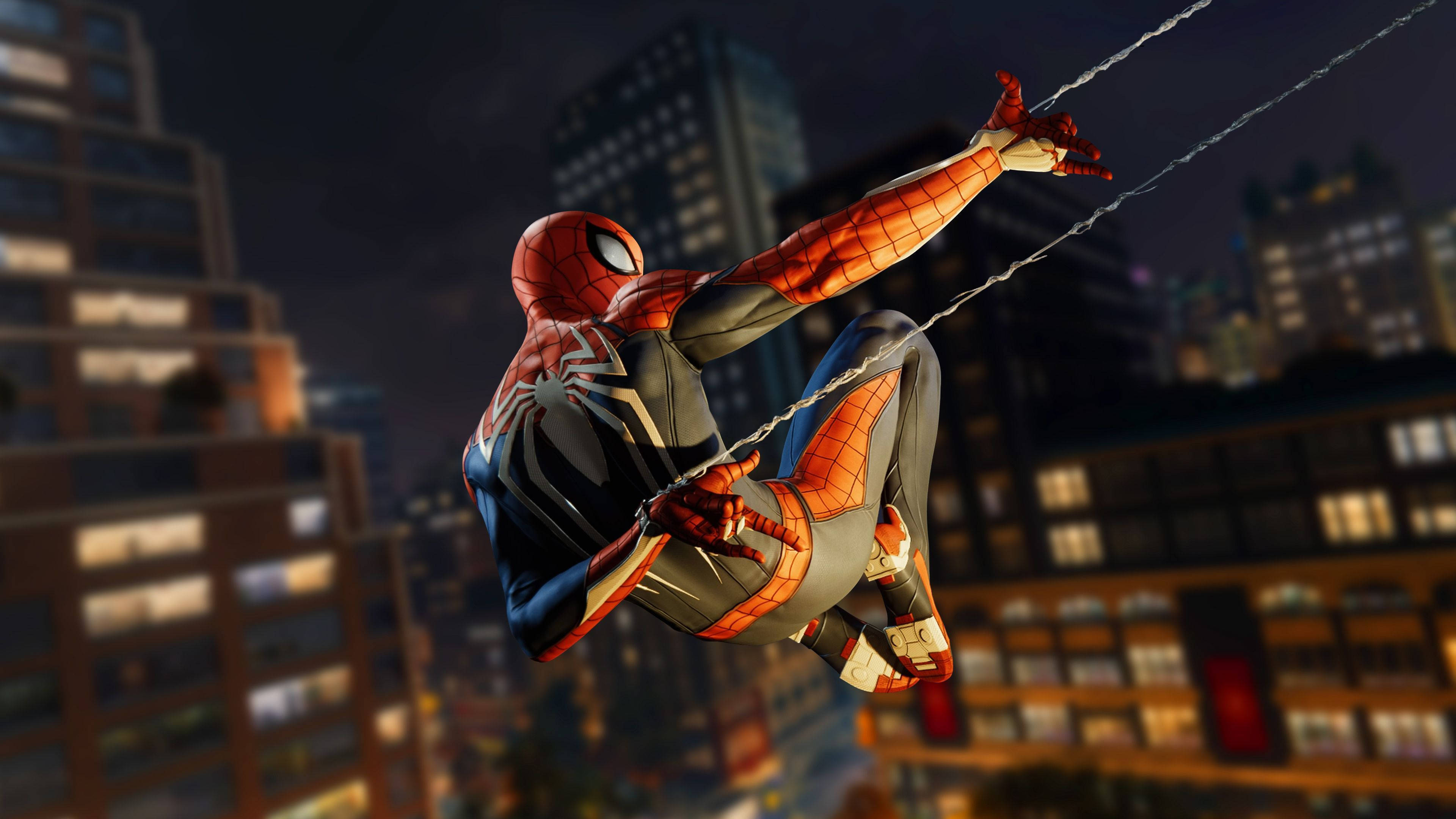 蜘蛛人PS4夜間巡邏 壁紙