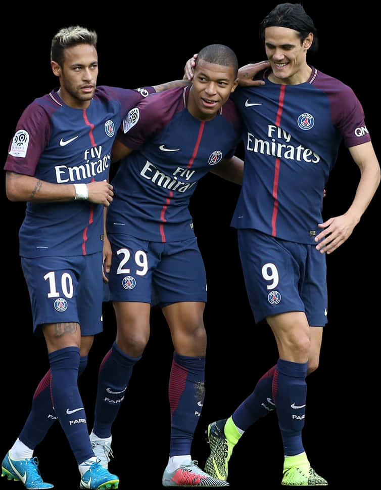 PSG 三巨頭慶祝時刻 壁紙