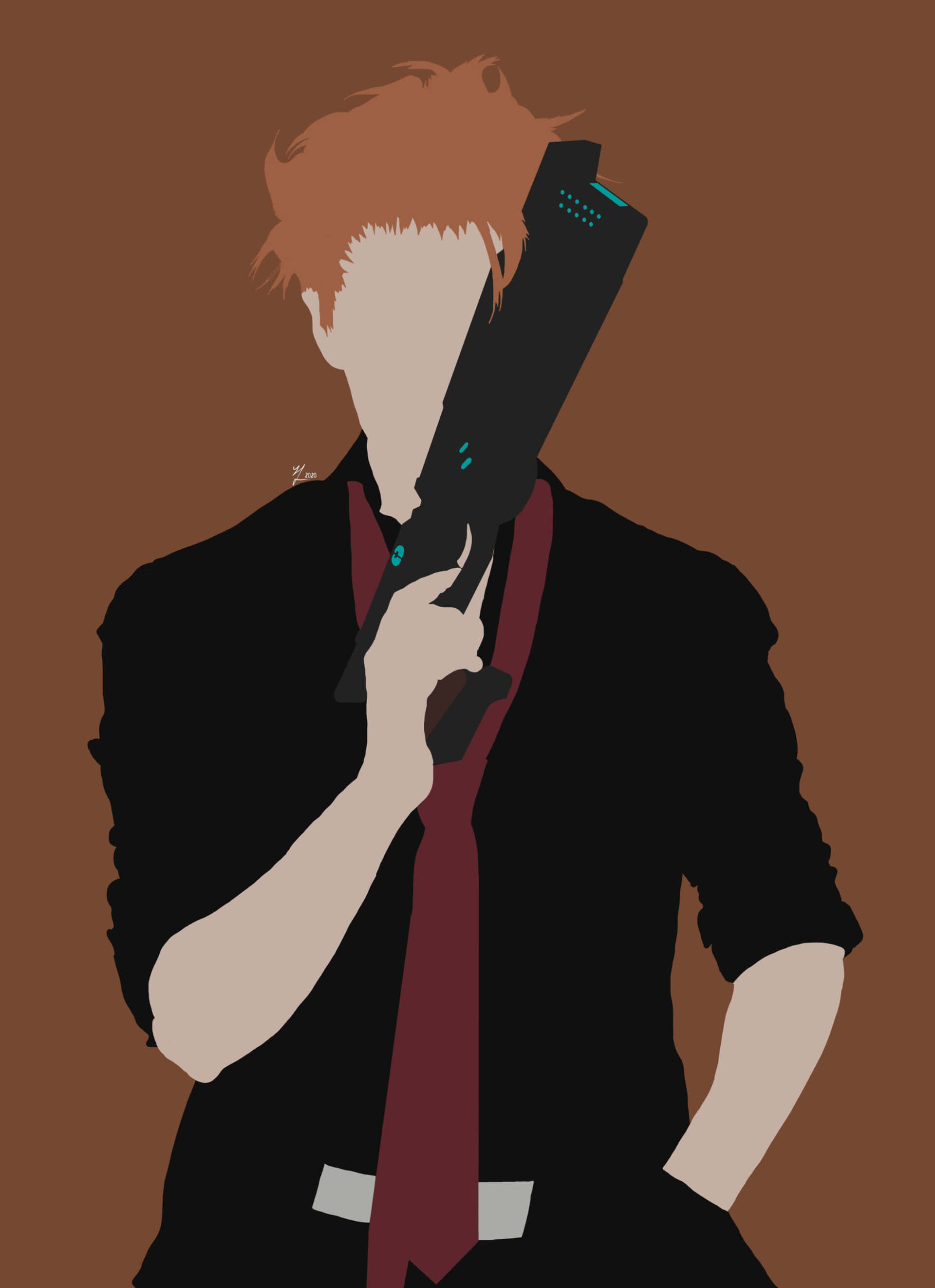 来自《Psycho-Pass》的Shusei Kagari，凝视专注 壁紙