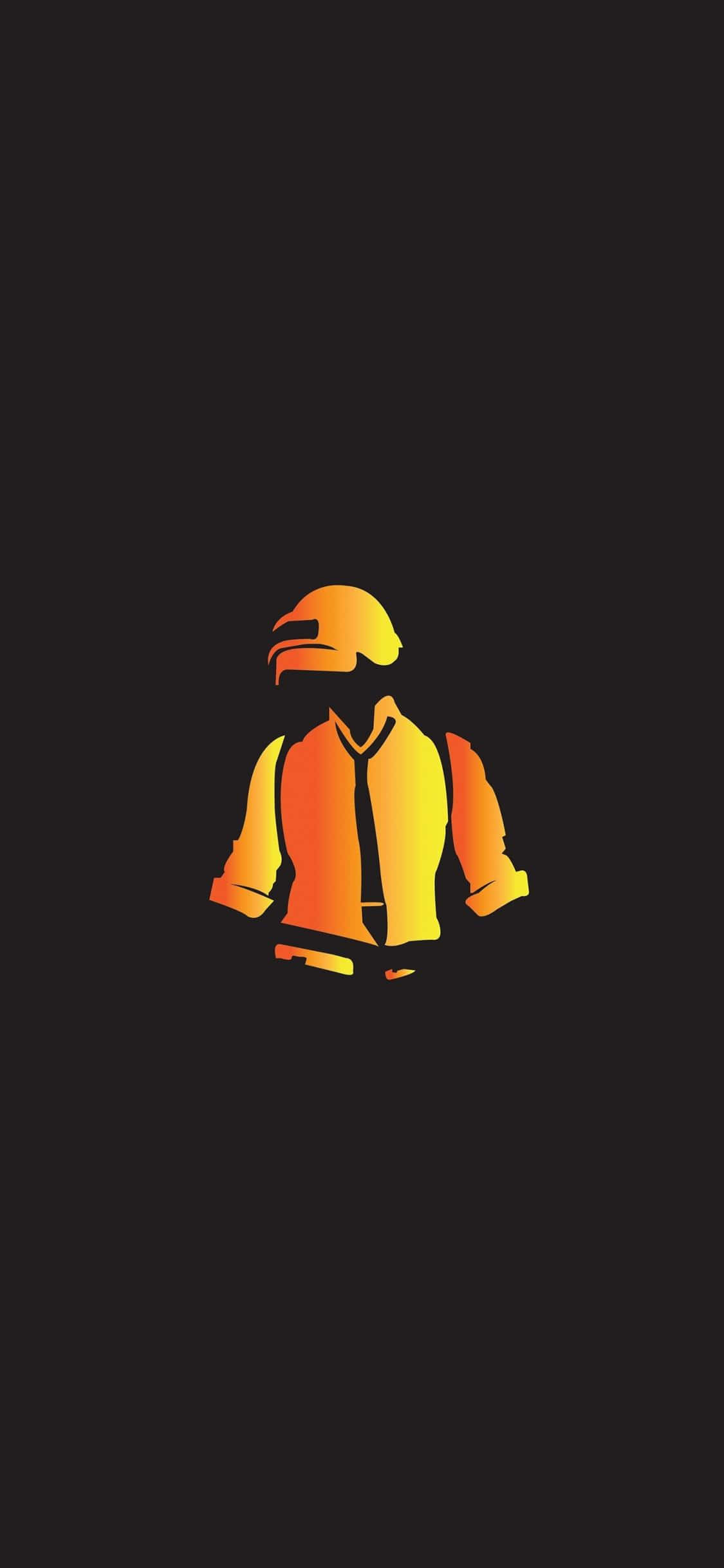 黃橘向量藝術 PUBG iPhone桌布 壁紙