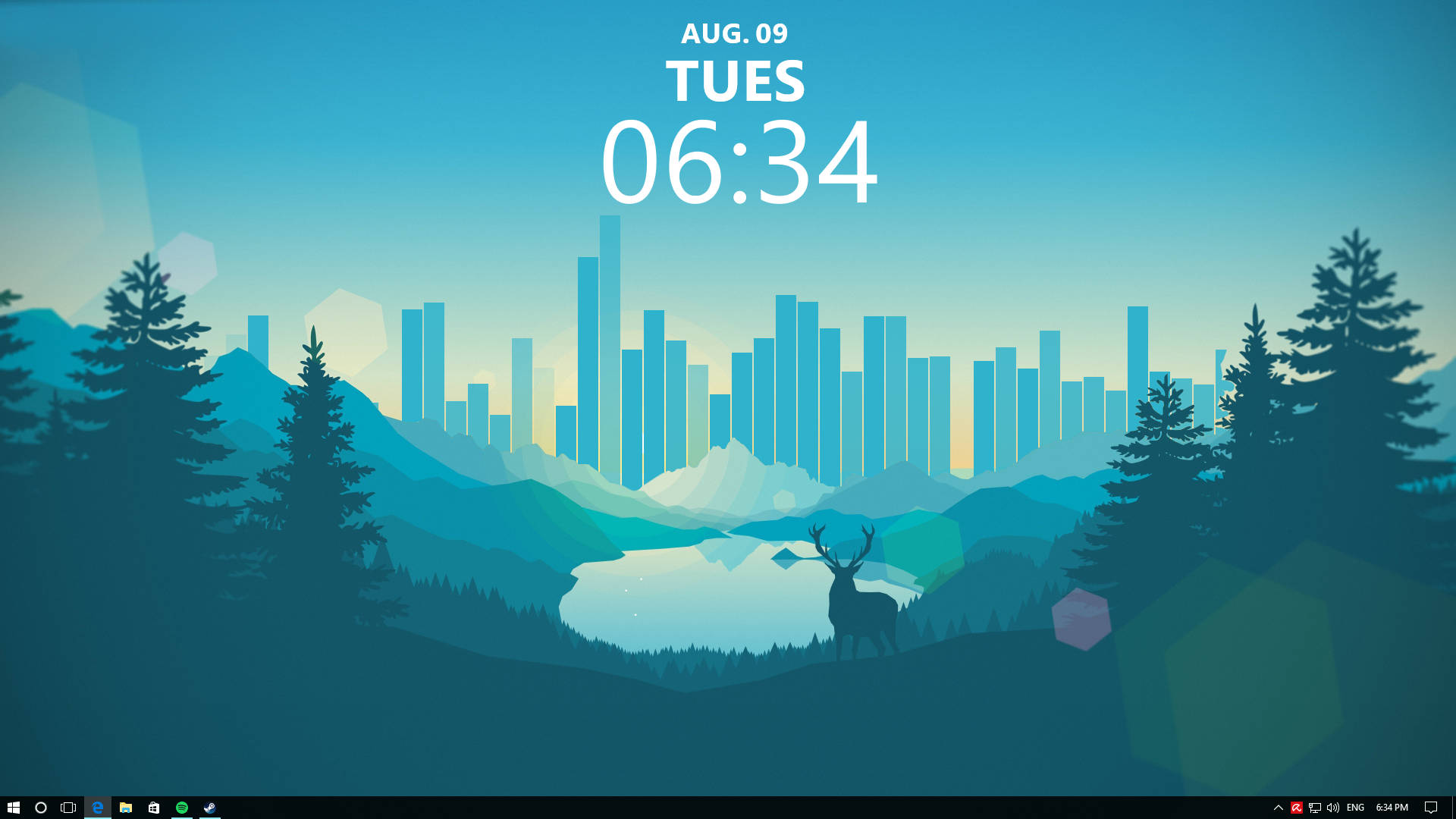 自然主题 Rainmeter 皮肤 壁紙
