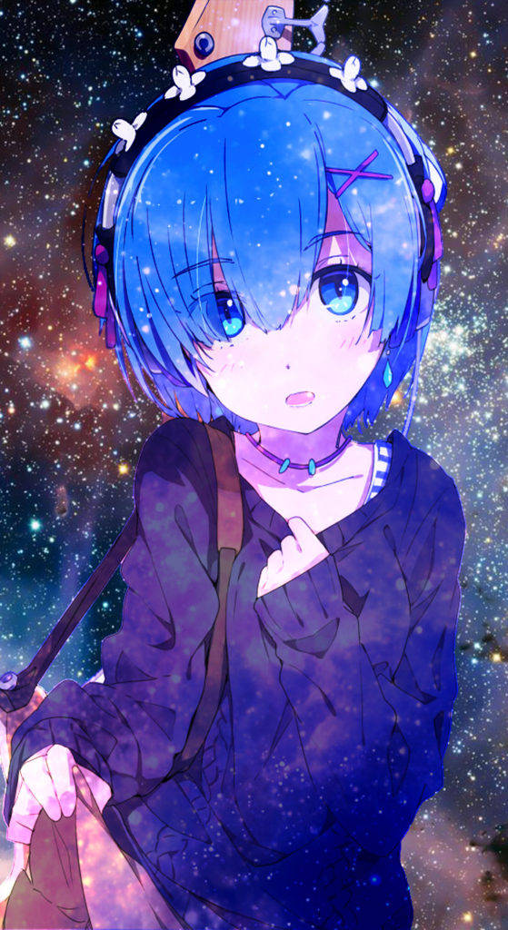 Re:Zero 雷姆手機銀河背景 壁紙