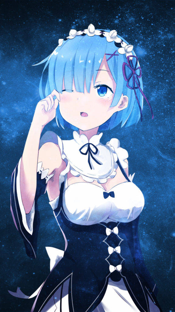 Re:Zero的雷姆銀河手機背景 壁紙