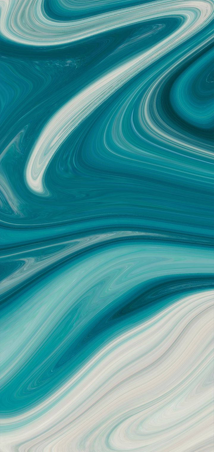 Realme 青色漩涡 壁紙