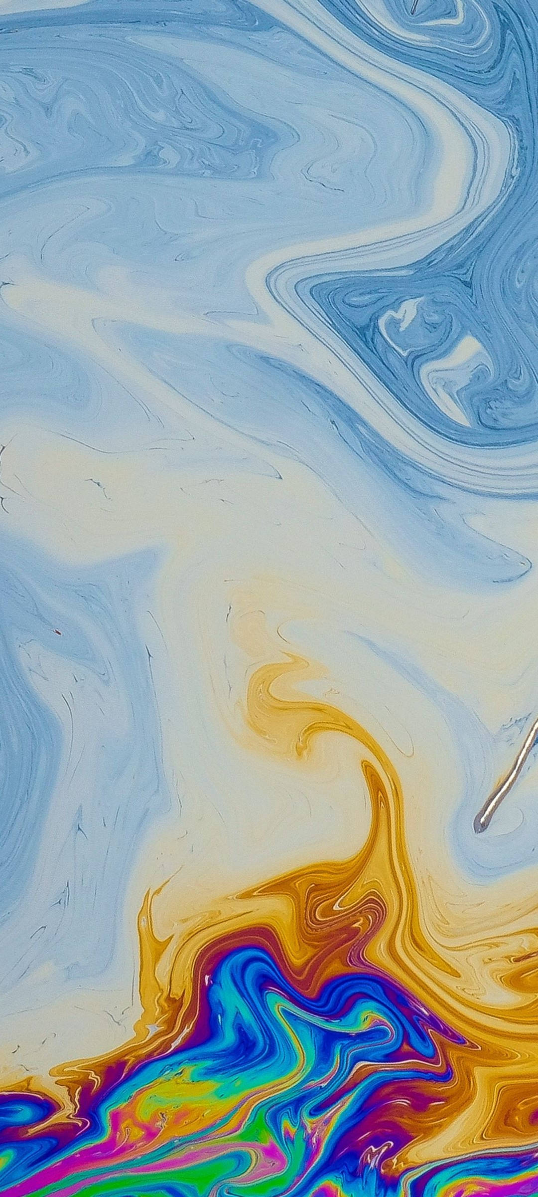 Redmi Note 10 彩色油漬水面 壁紙