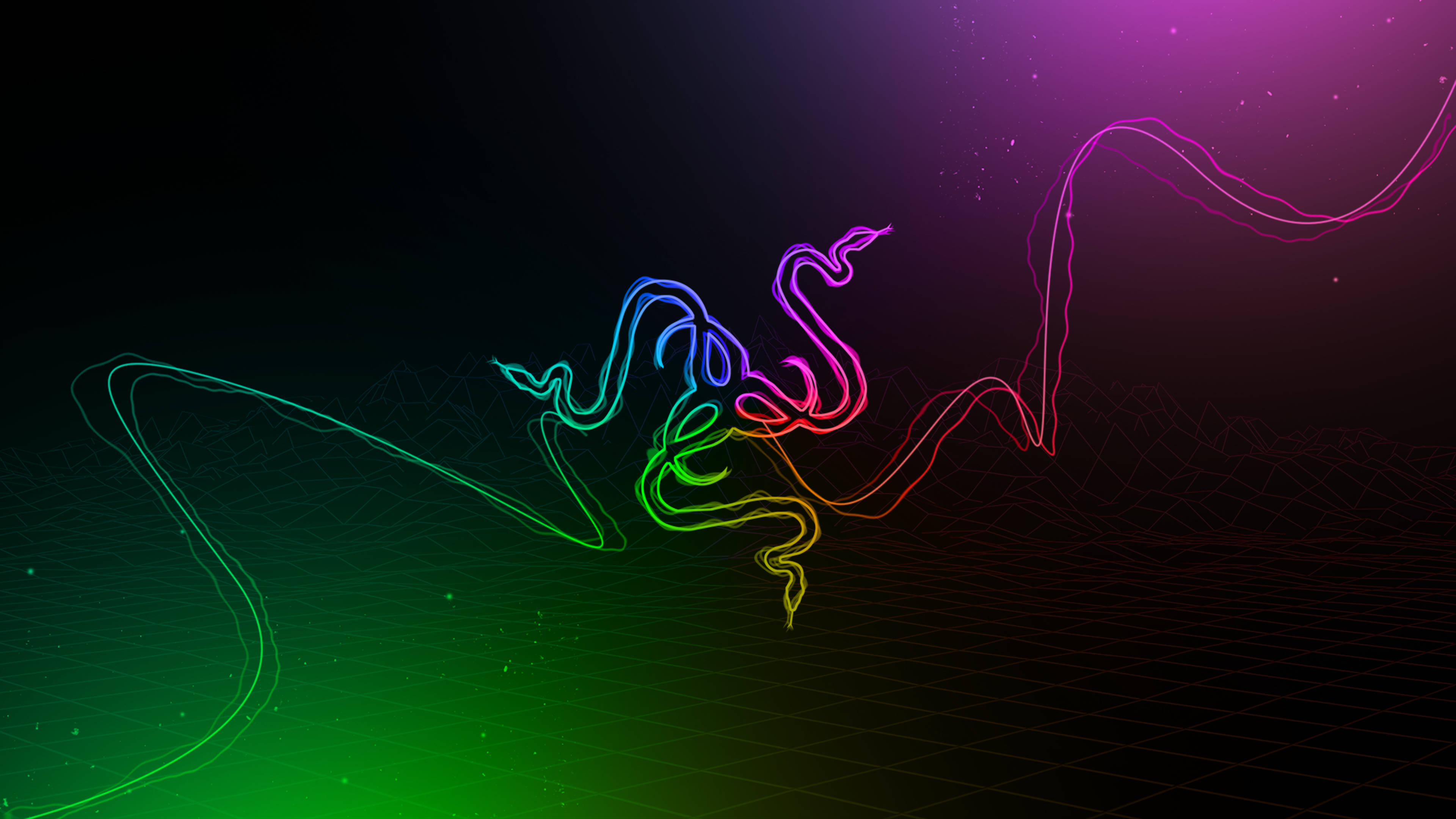 雷蛇標誌RGB 4K 壁紙