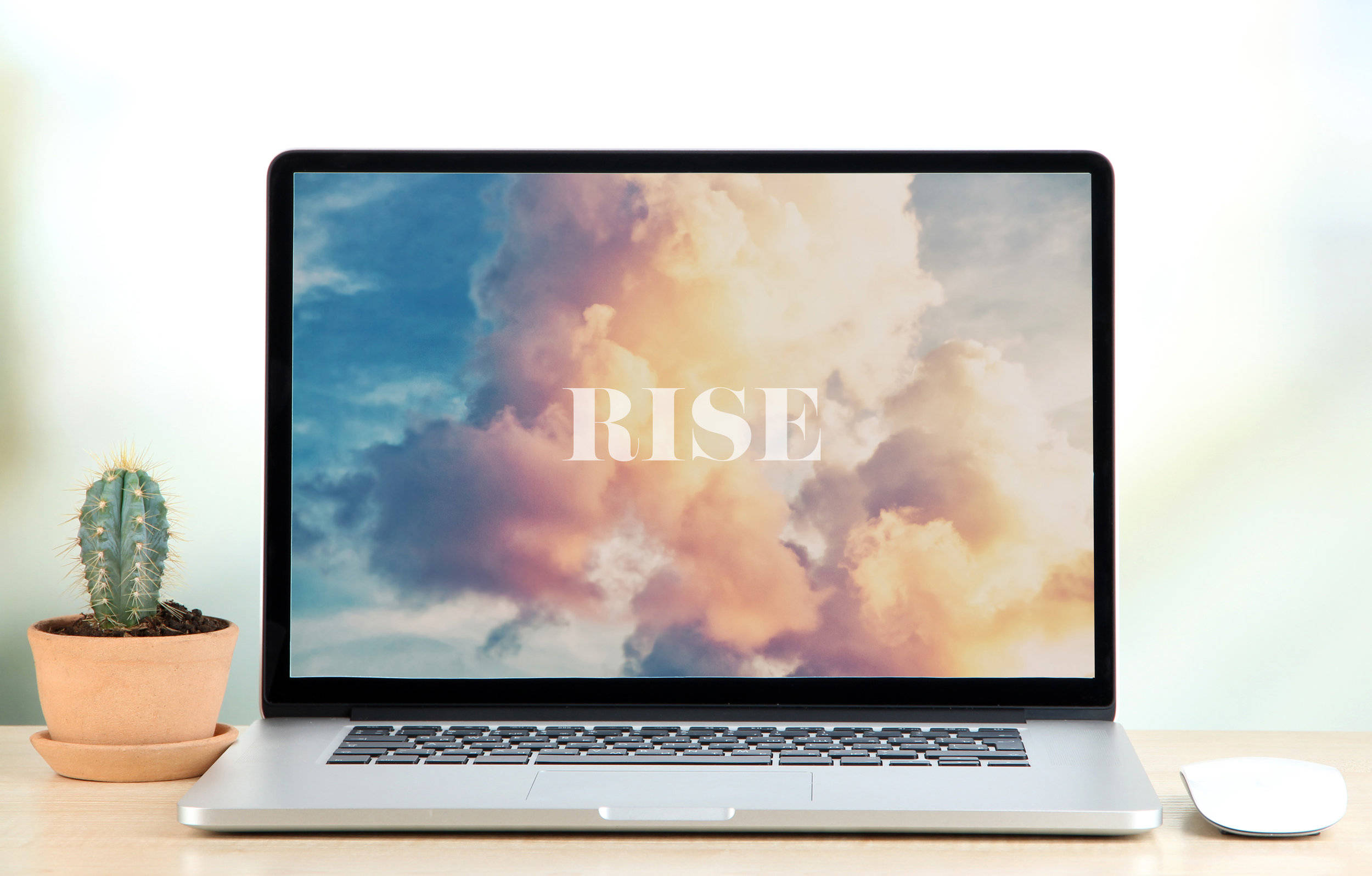 Rise 美學雲朵辦公室筆記型電腦 壁紙