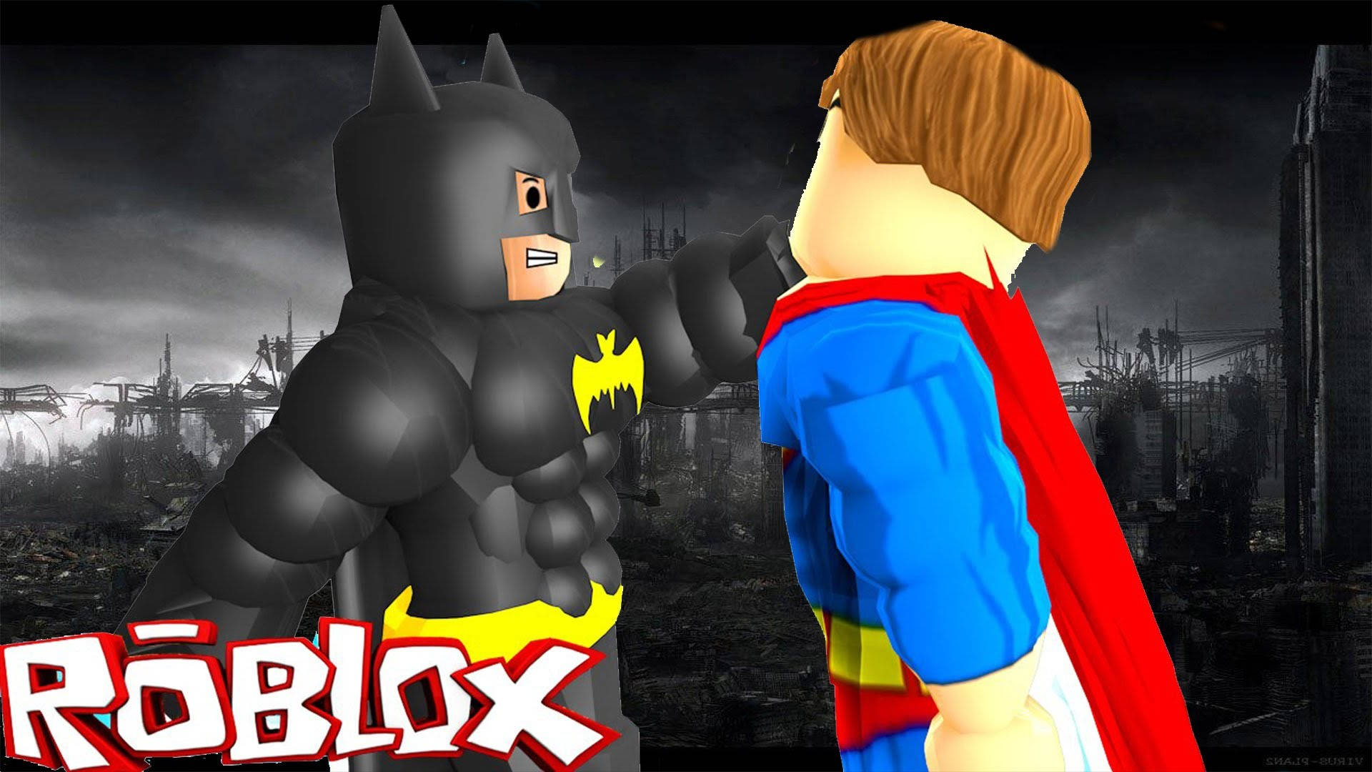蝙蝠俠與超人降臨Roblox世界 壁紙