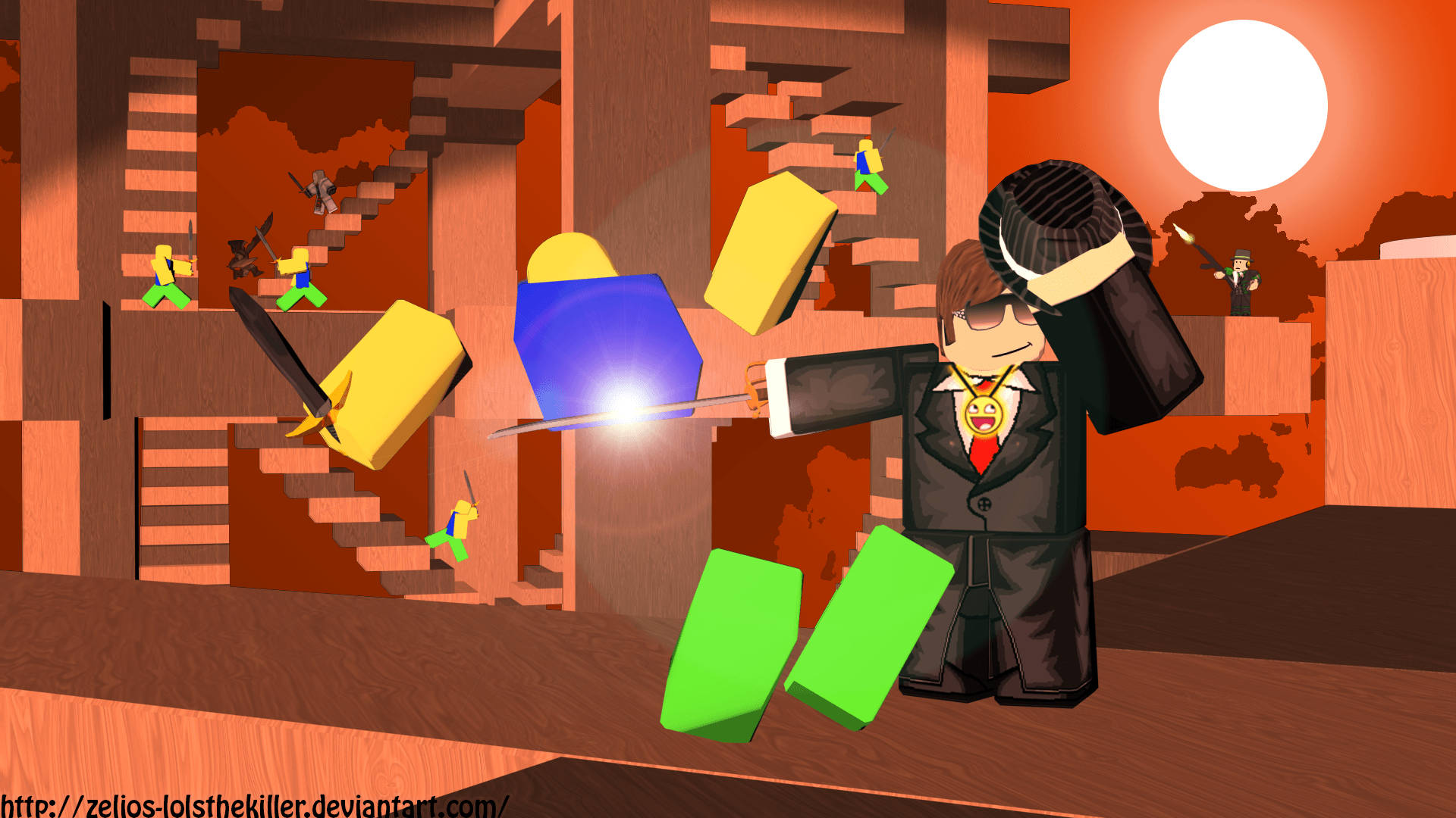 「在 Roblox 中以燕尾服角色時尚暢玩你最愛的遊戲！」 壁紙