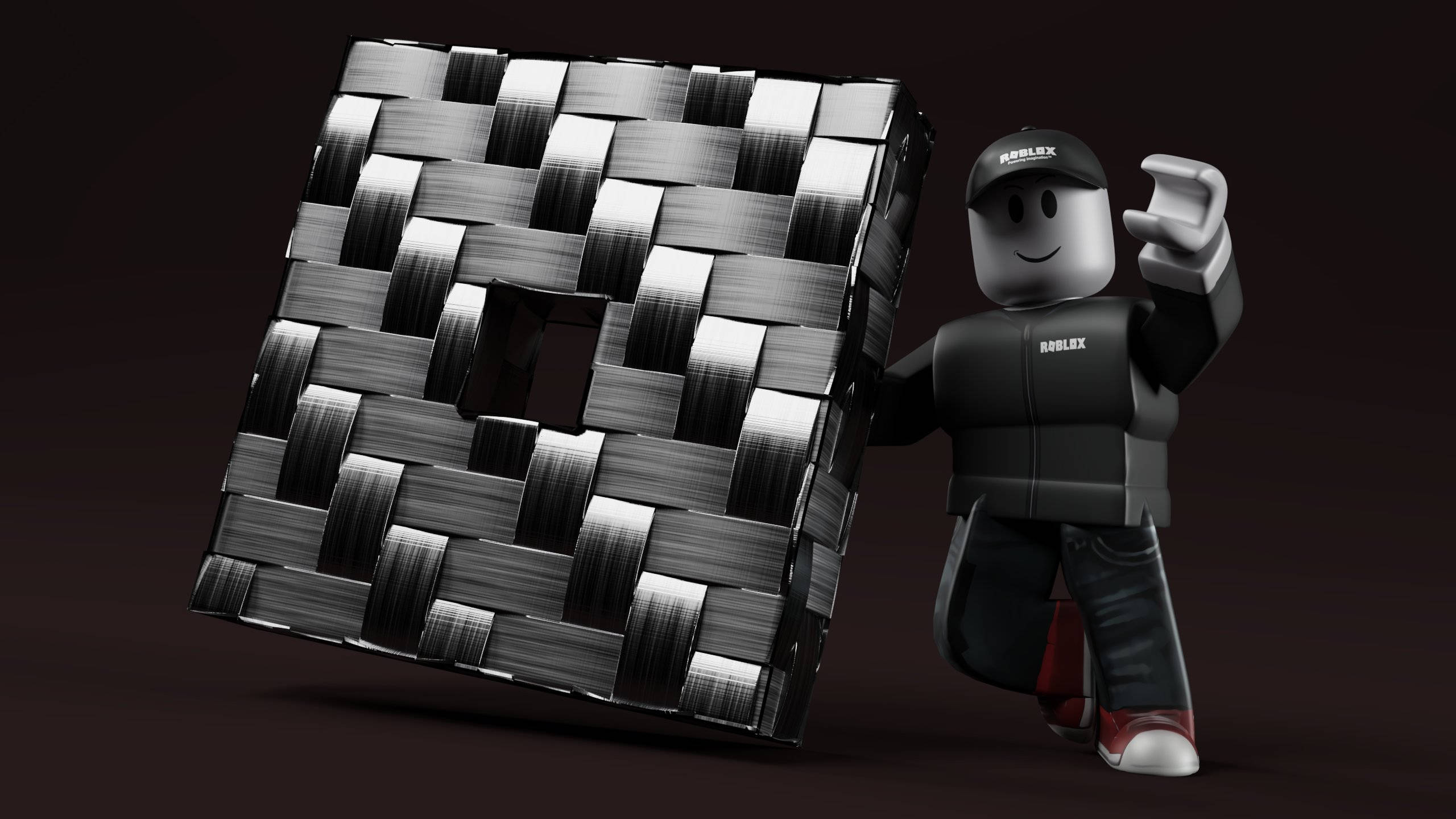 黑白酷炫Roblox 壁紙