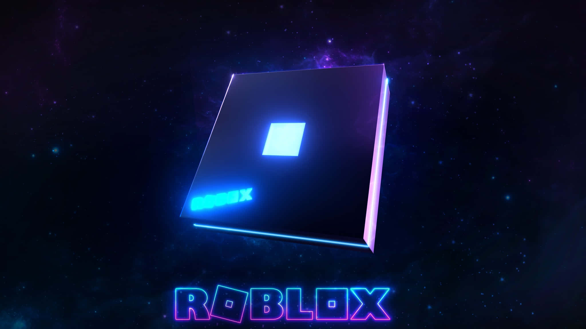 紫藍色 Roblox 標誌 壁紙