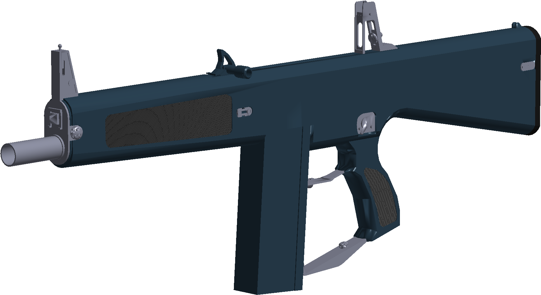 Roblox 风格冲锋枪渲染 壁紙