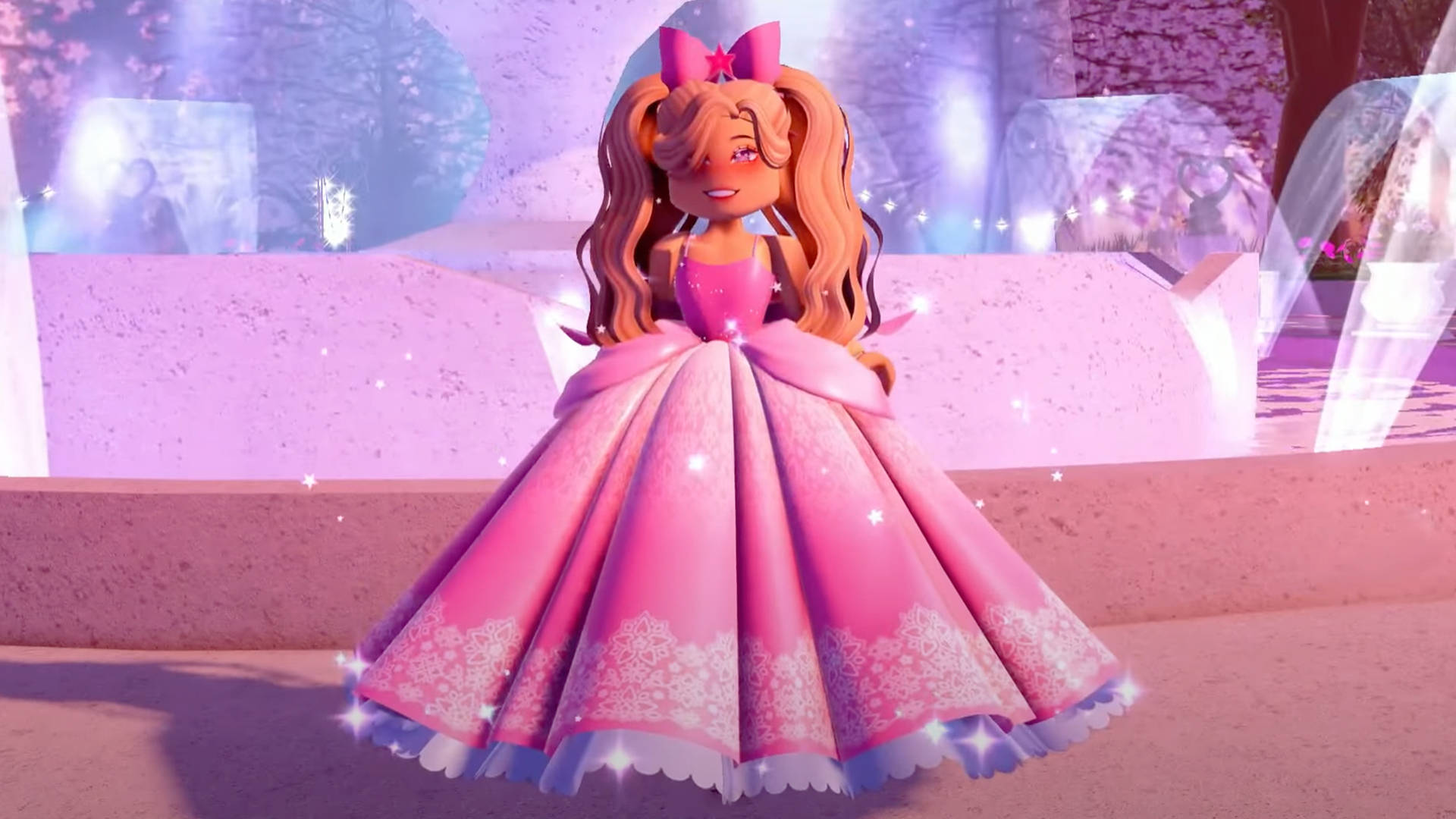 Roblox Royale High 中臉紅的女孩 壁紙