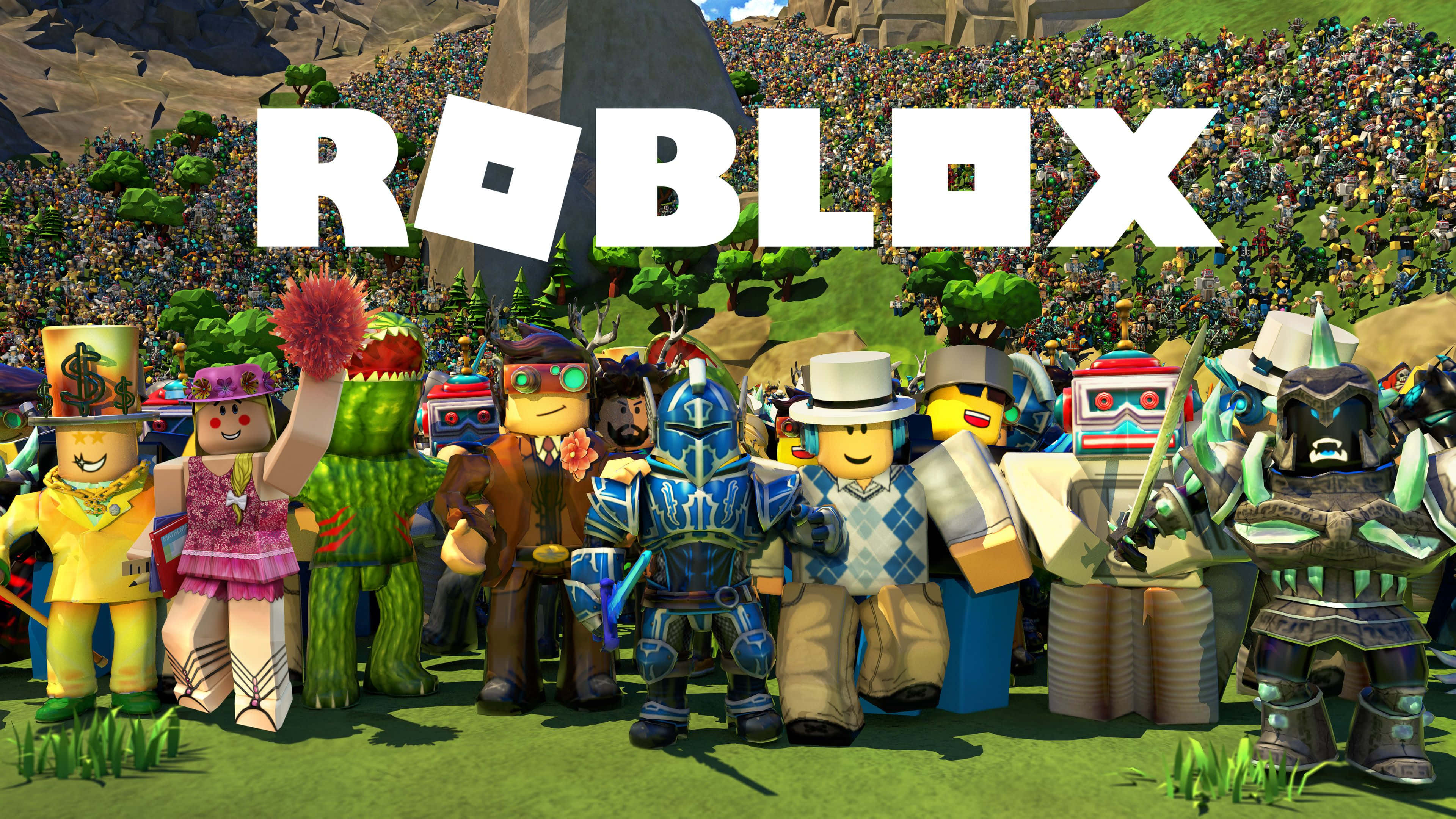 Roblox 標誌名稱覆蓋角色 壁紙