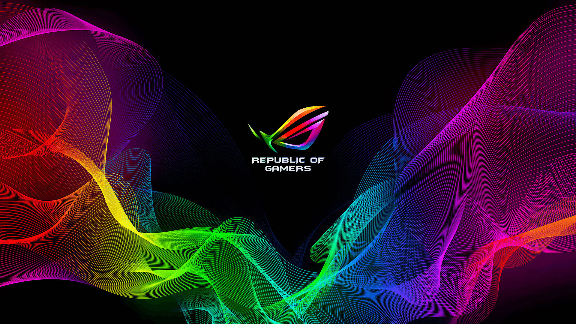 ROG 標誌 RGB 4K 壁紙