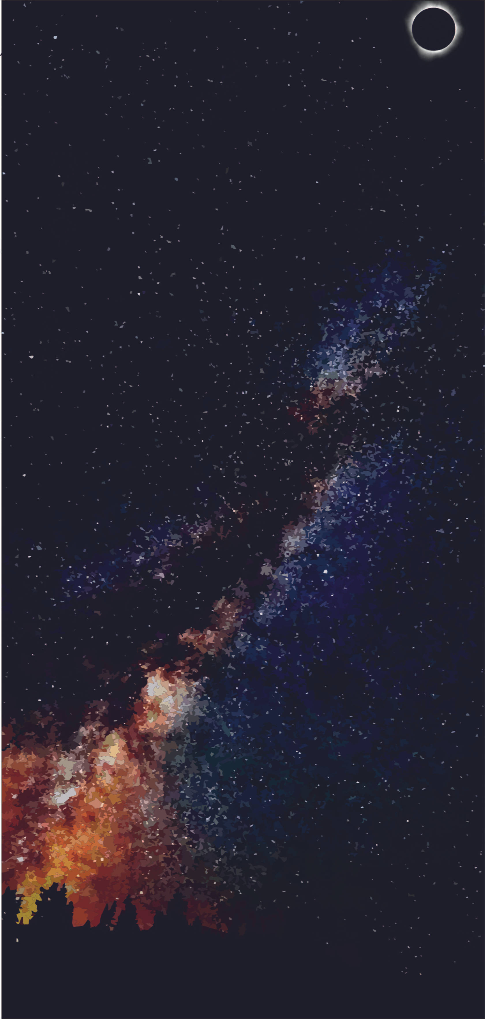 三星S10銀河星空桌布 壁紙
