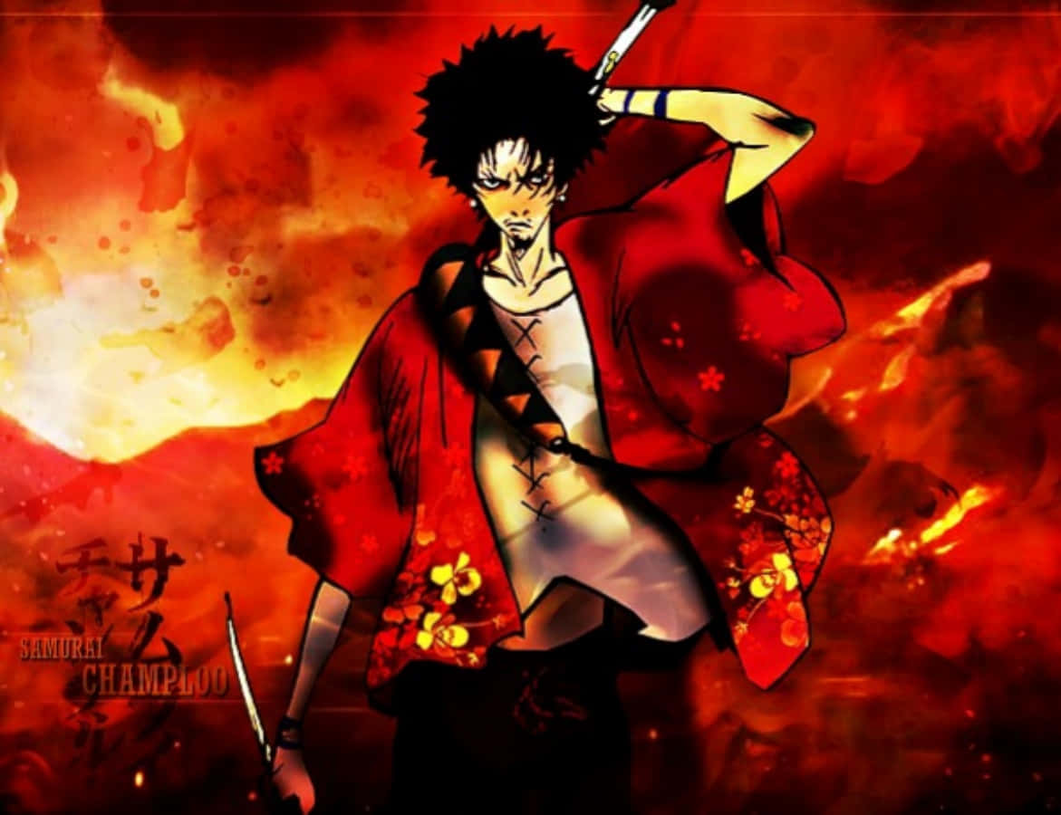 Samurai Champloo 火焰中的无幻图片 壁紙