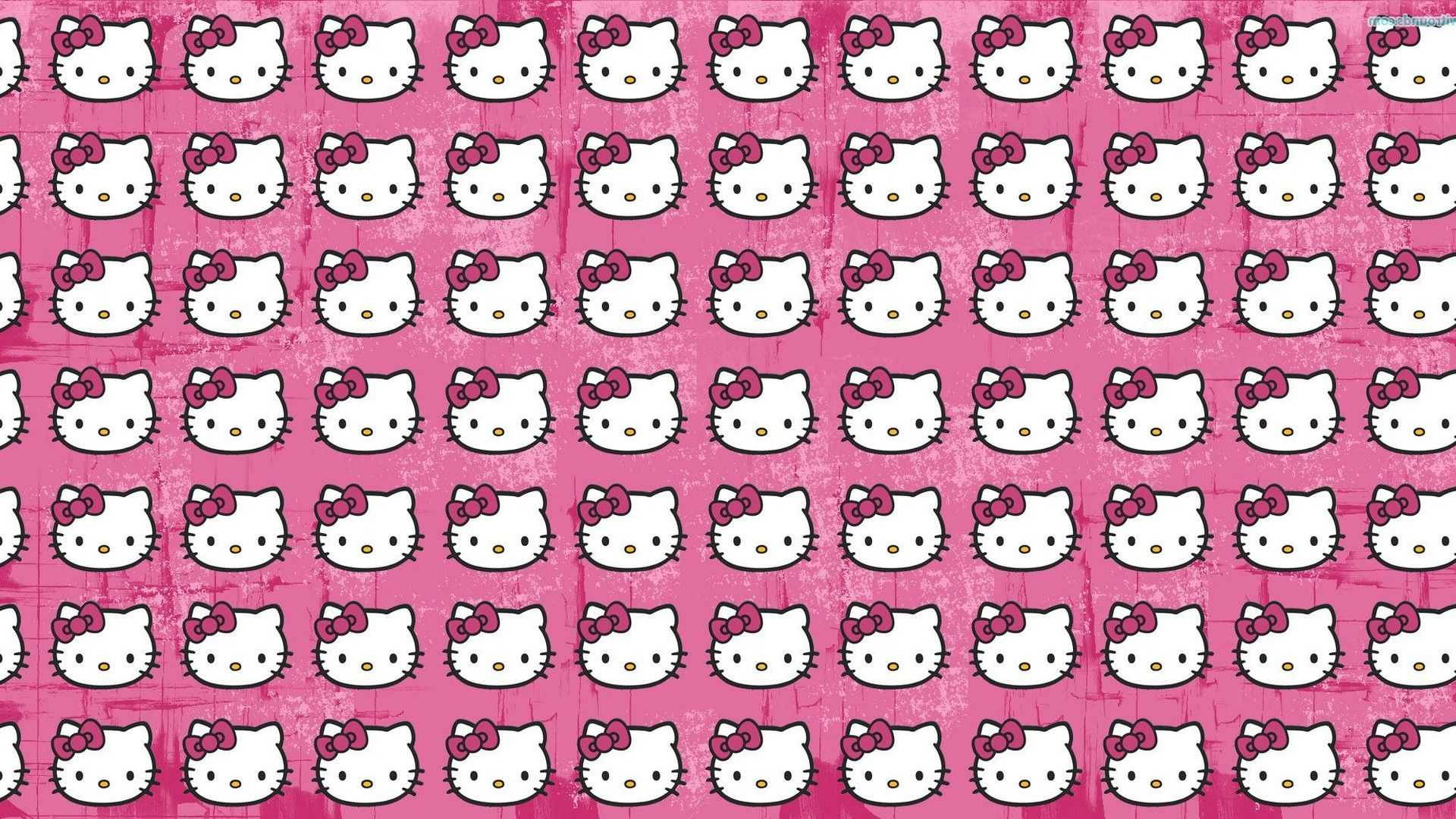 Sanrio 桌面 Hello Kitty 臉部圖案 壁紙