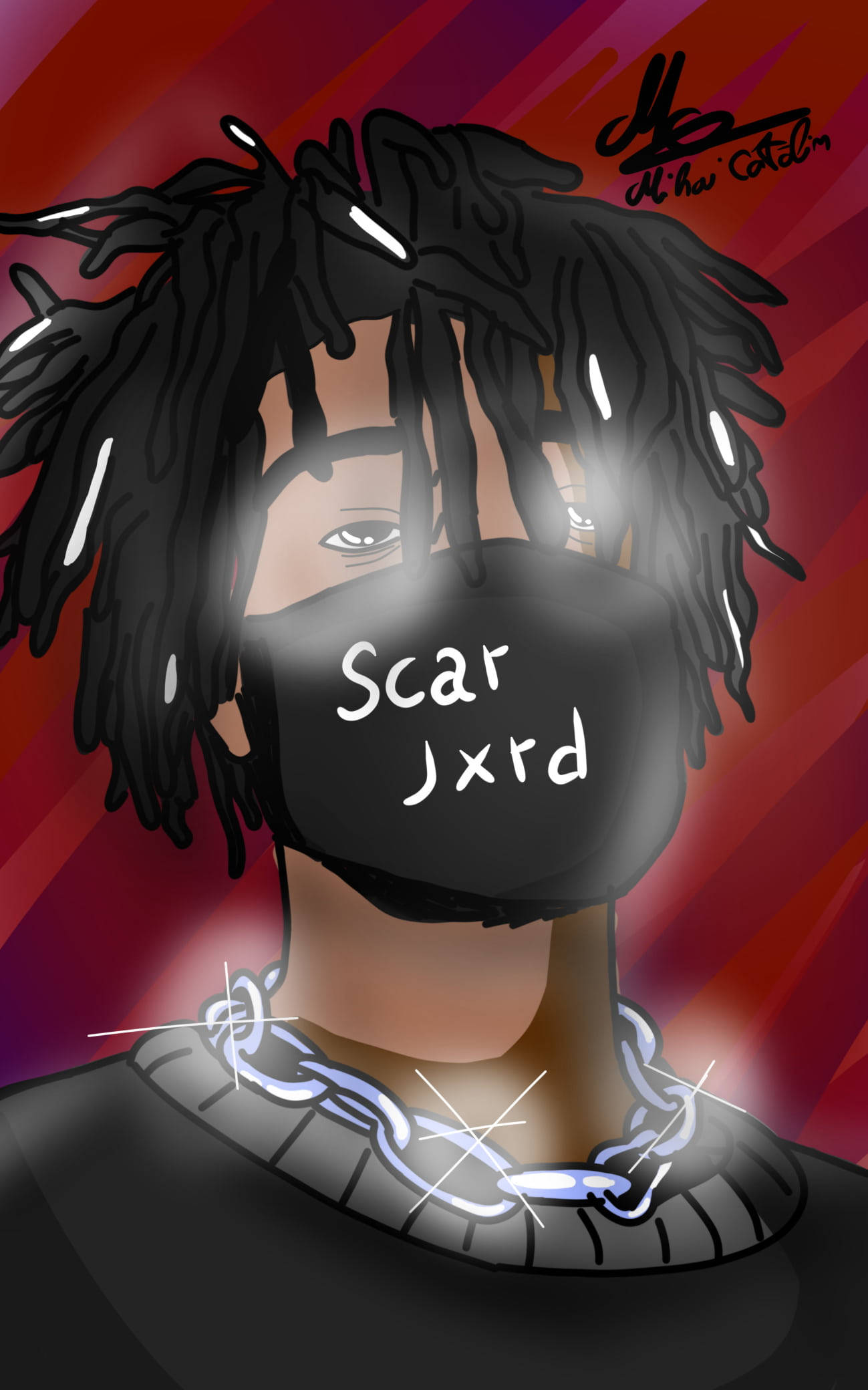 Scarlxrd 紅色粉絲藝術 壁紙