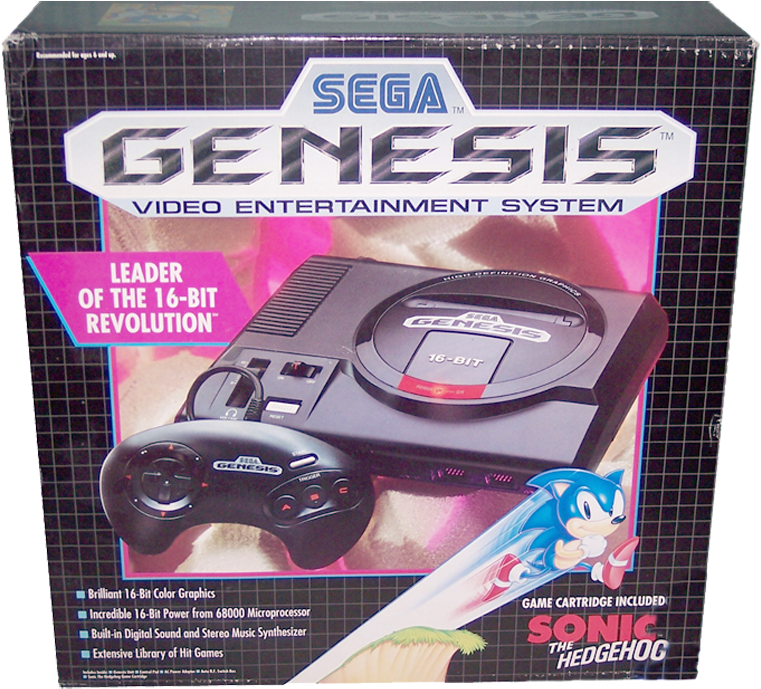 Sega Genesis 主機盒裝藝術 壁紙