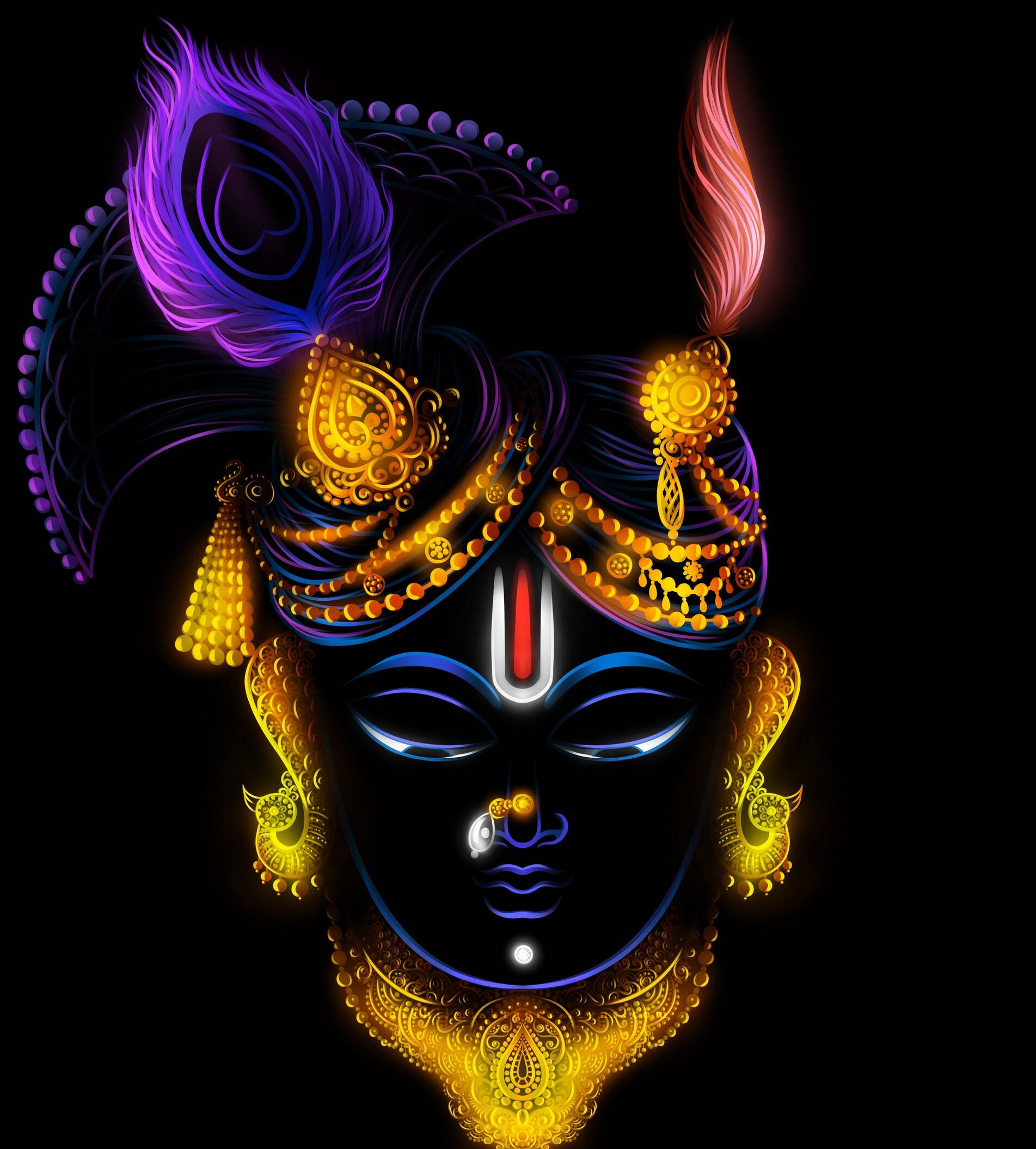 Shrinathji霓虹艺术 壁紙