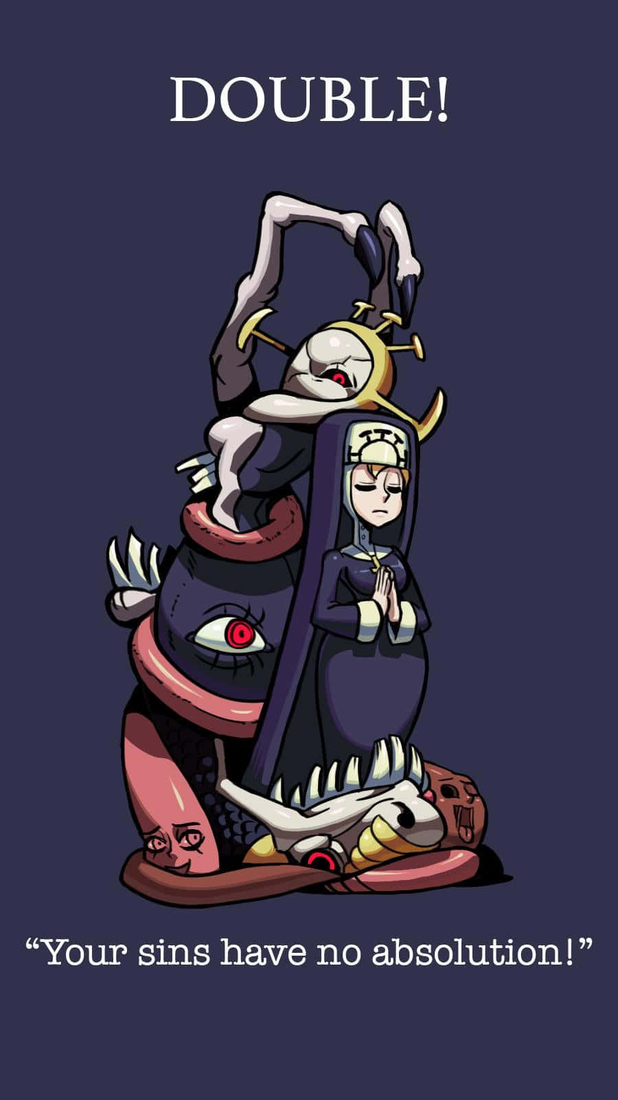 《Skullgirls》角色Double手機桌布 壁紙