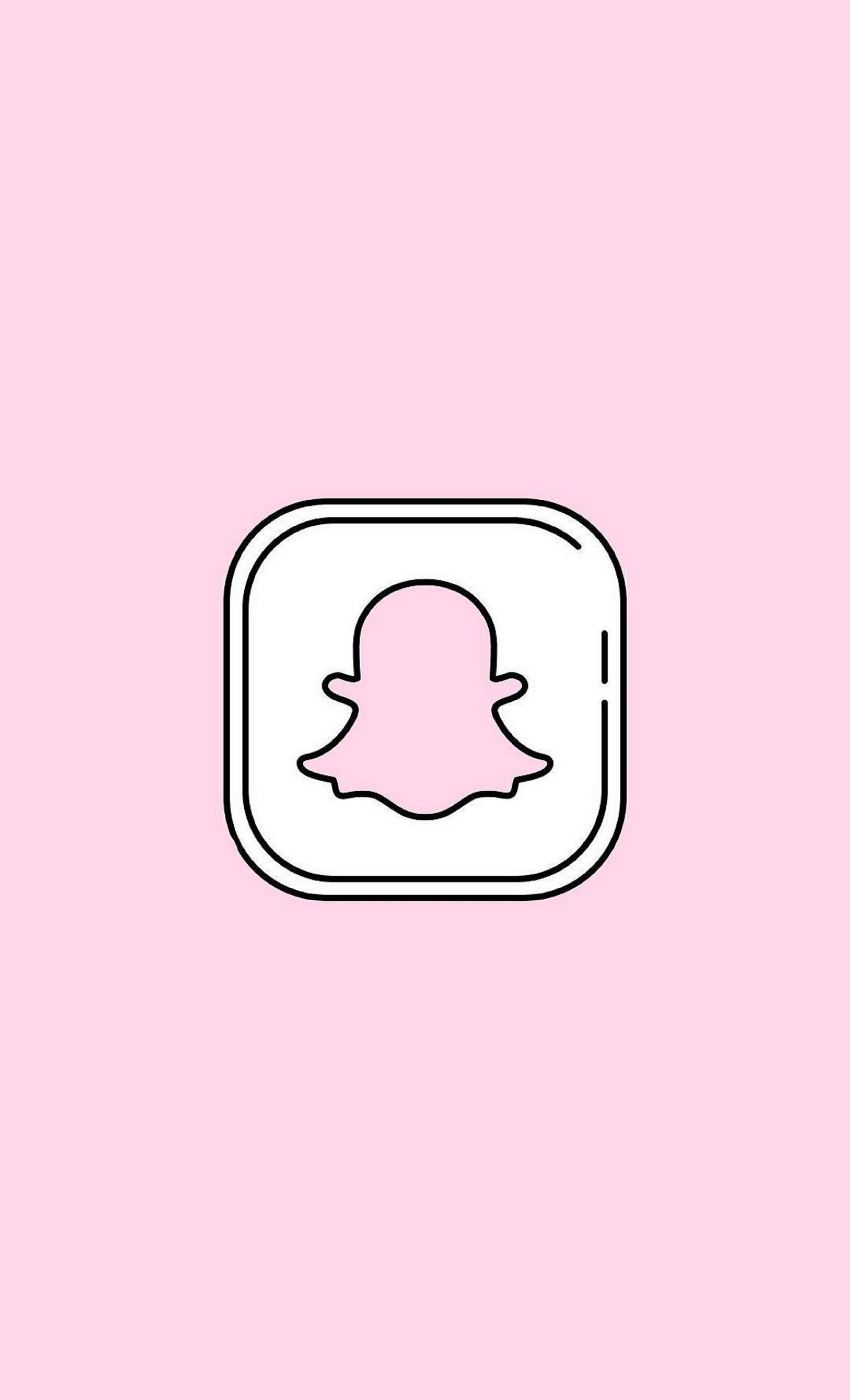 Snapchat 粉色 Instagram 图标 壁紙