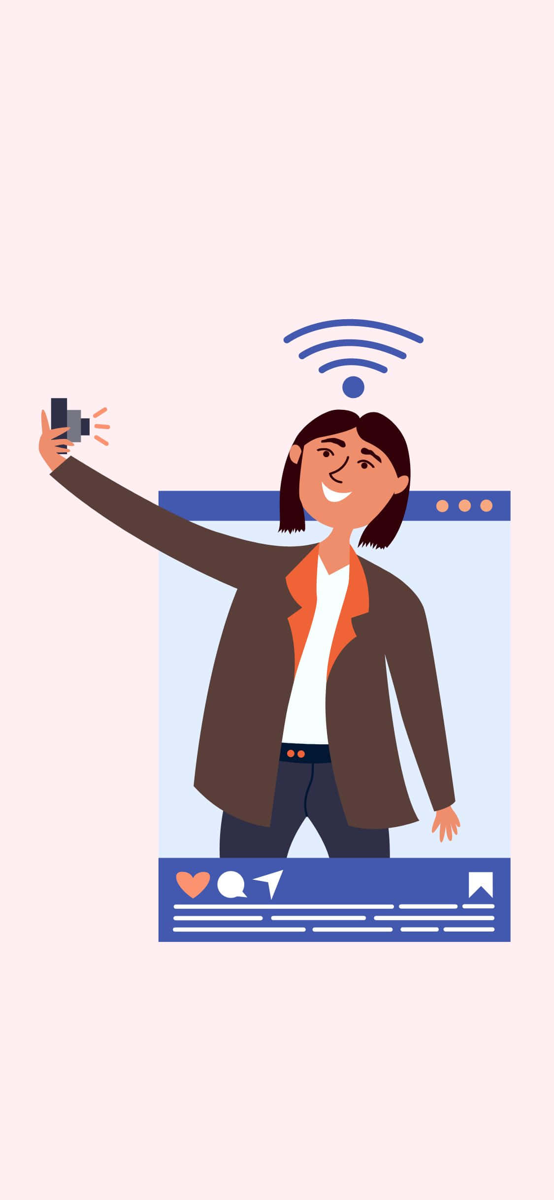 用Social背景秀出你的全新iPhone X 壁紙