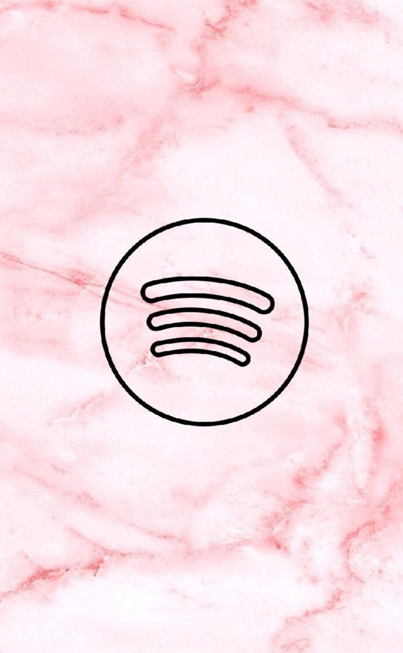 大理石粉紅 Spotify 壁紙