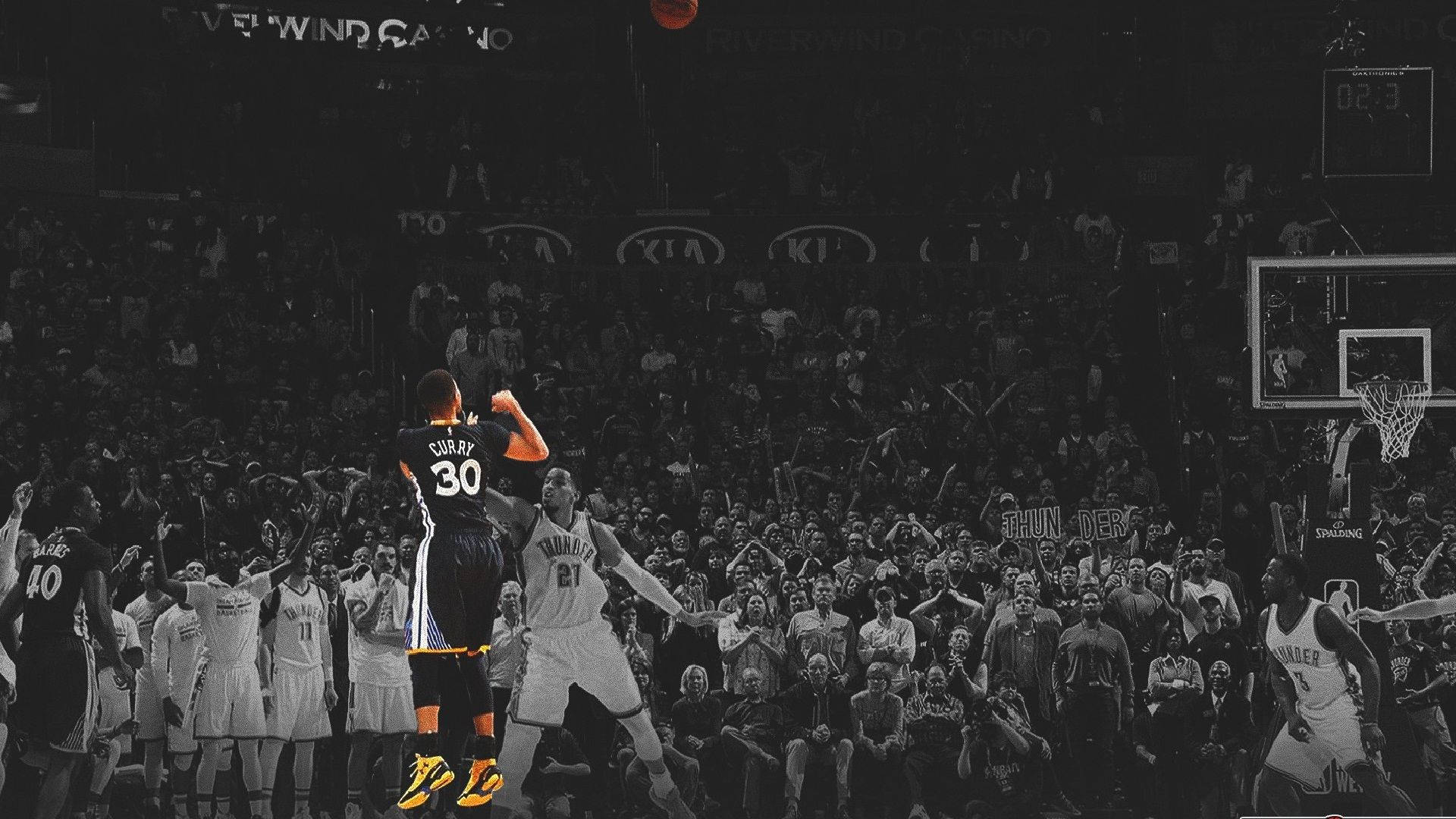 Stephen Curry NBA 桌面 去飽和 壁紙