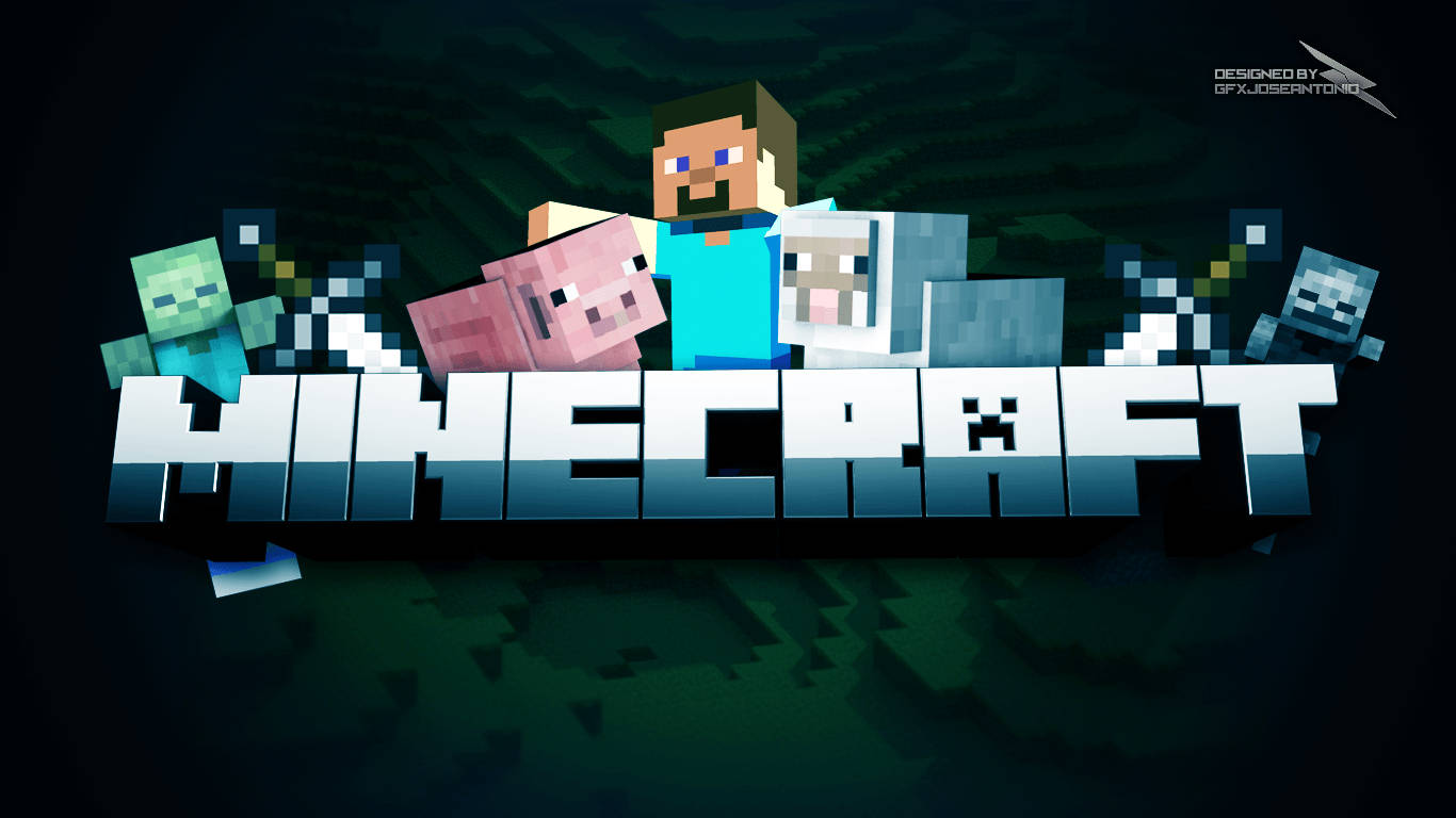與 Steve 一起加入 Minecraft 生存冒險 壁紙