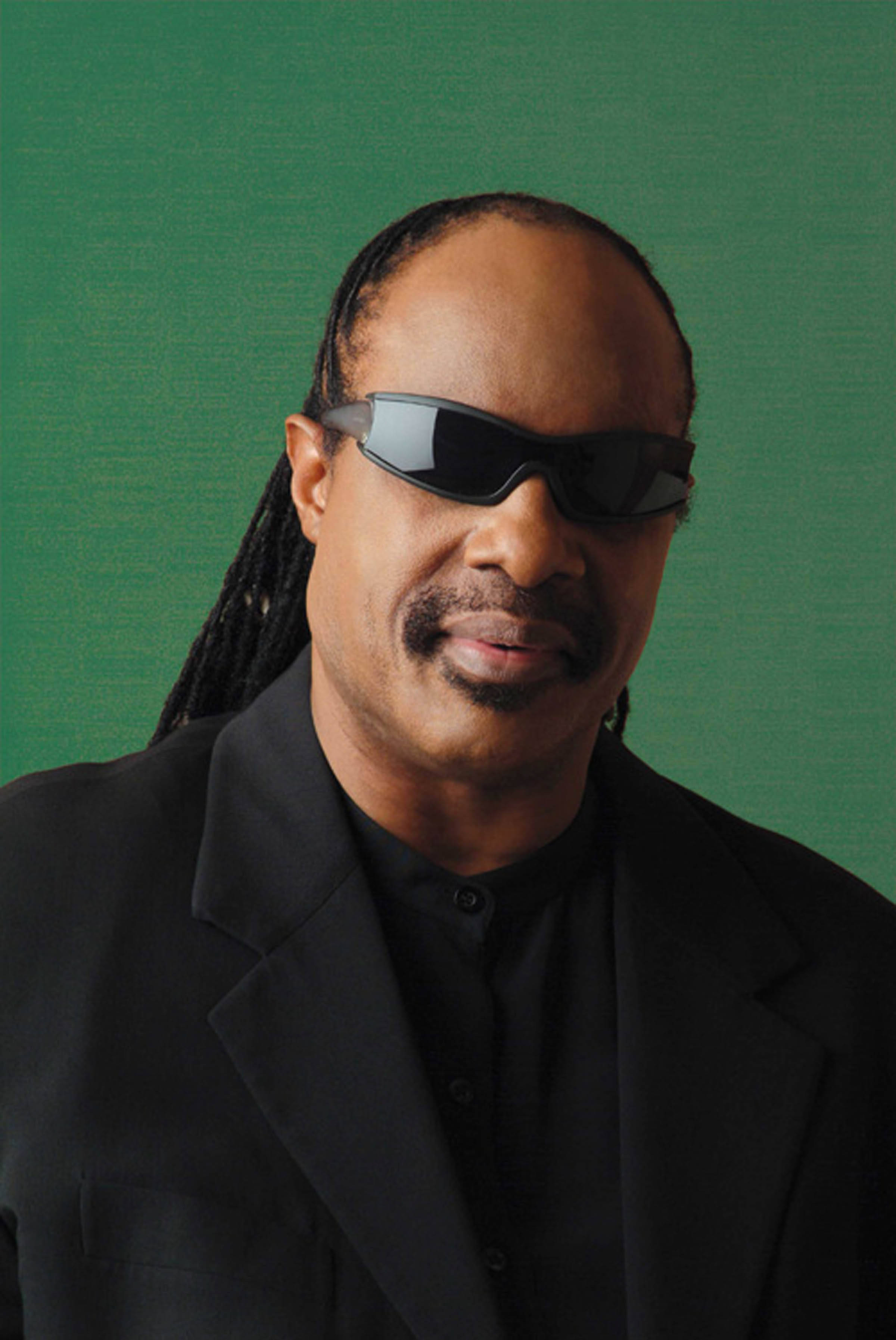 Stevie Wonder 綠色背景 壁紙