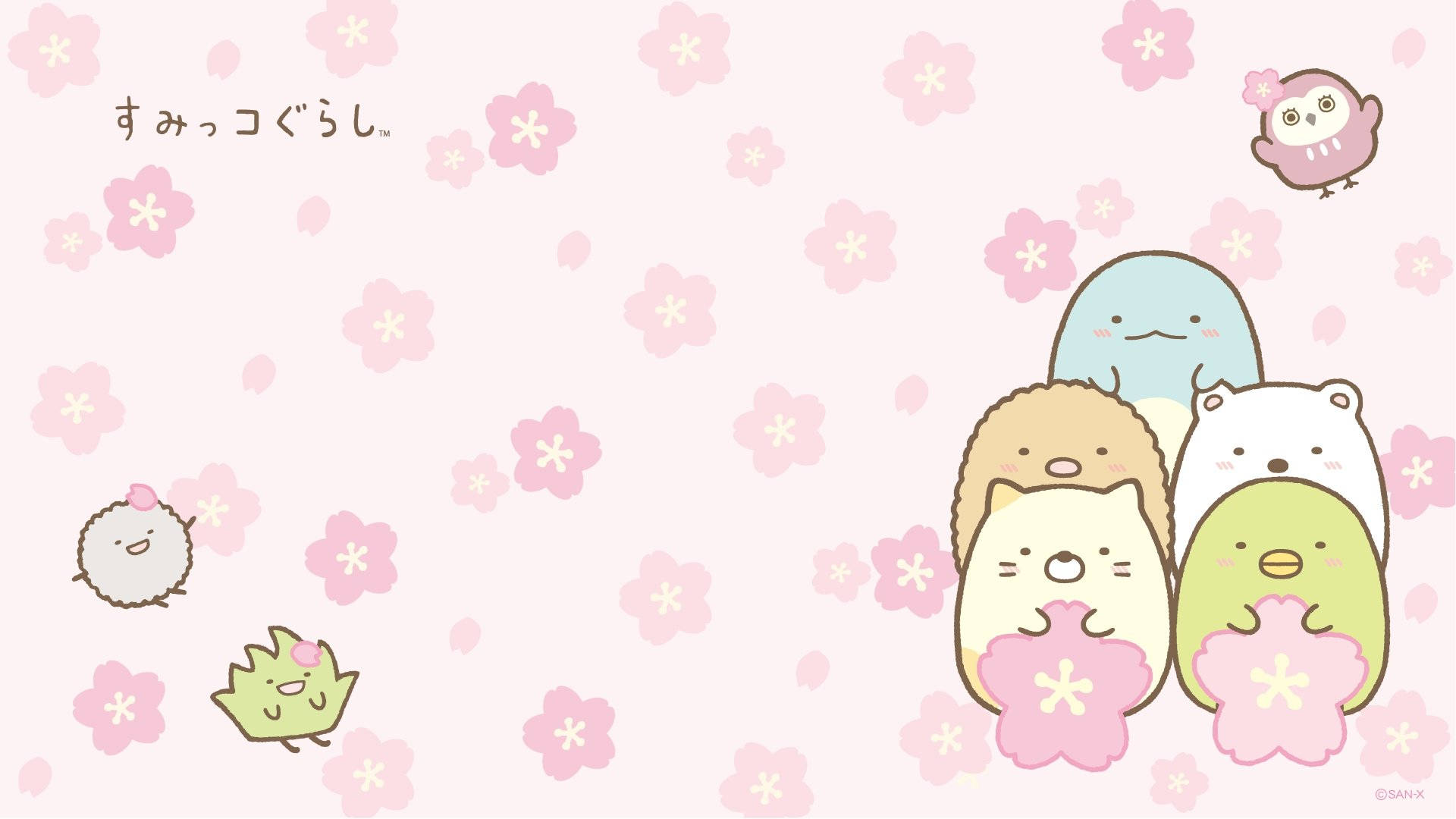 可愛高清 Sumikko Gurashi 角色 壁紙