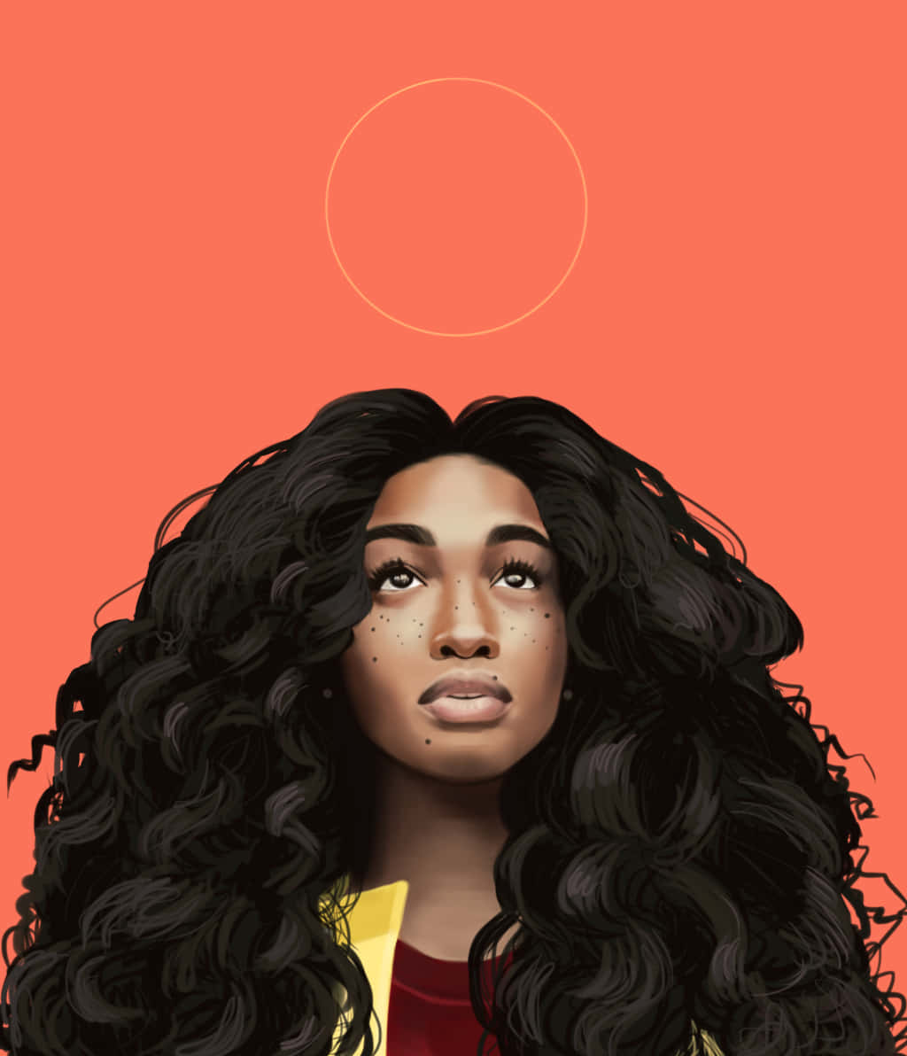 SZA 藝術橘色美學 壁紙