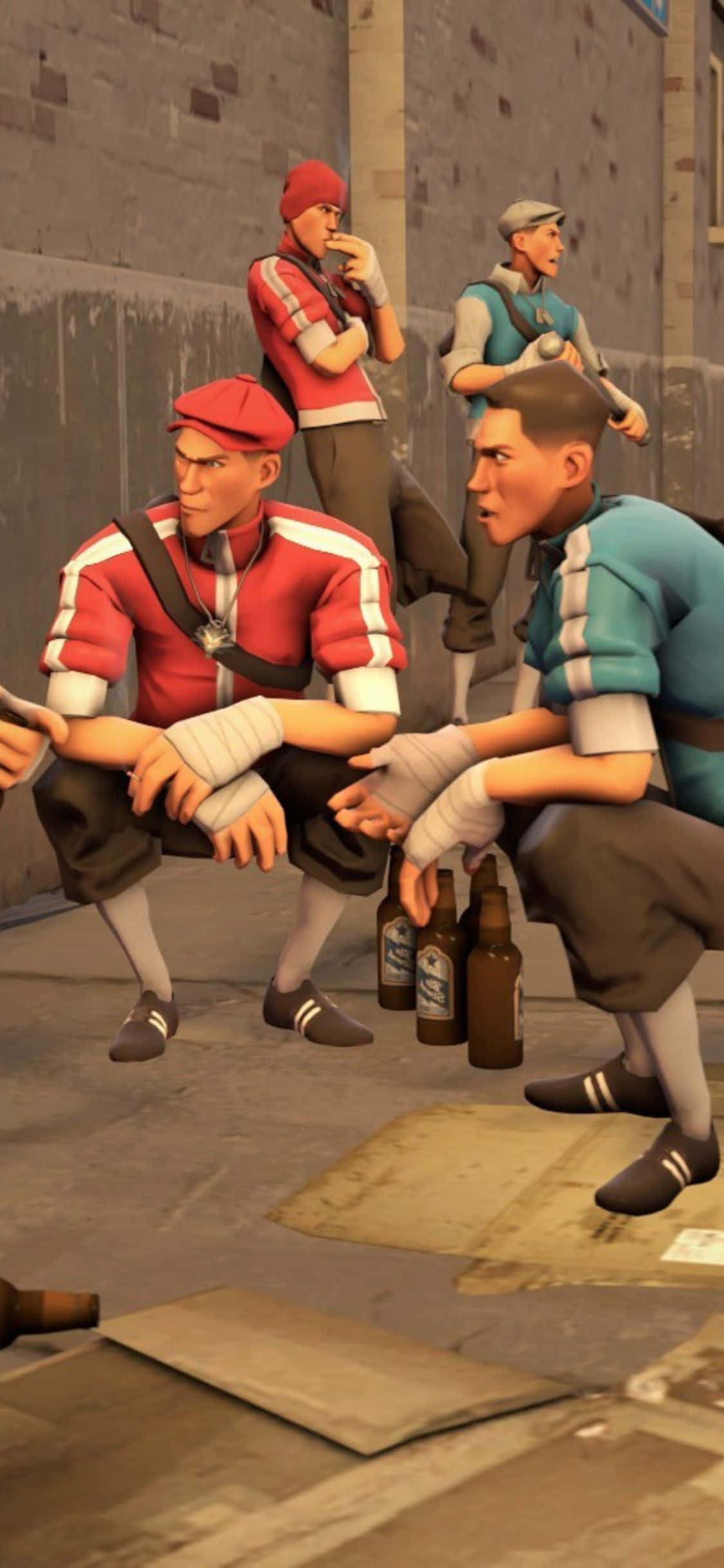 以終極遊戲智慧型手機潛入 Team Fortress 2 壁紙