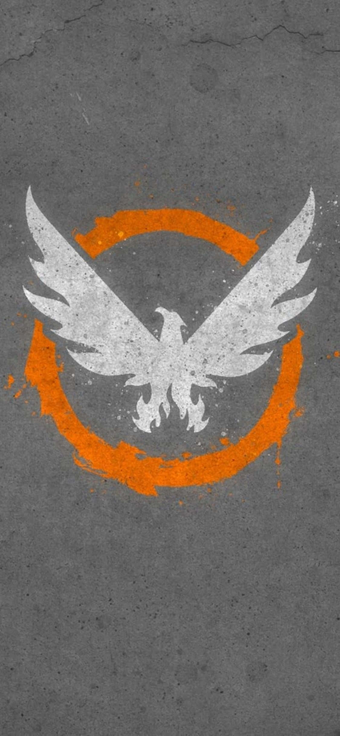 《The Division》iPhone XS 背景：白色凤凰标志 壁紙