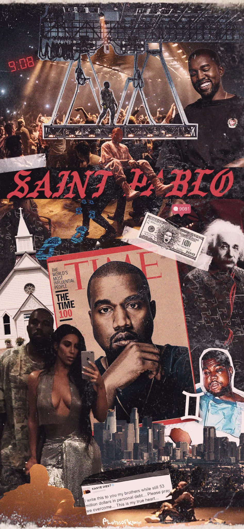 坎耶·韦斯特在《The Life of Pablo》试听会上 壁紙