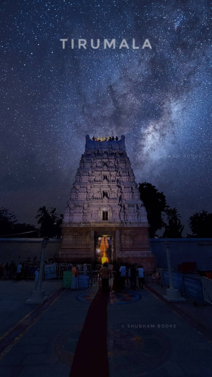 Tirupati Balaji 銀河寺廟 — 星系 壁紙