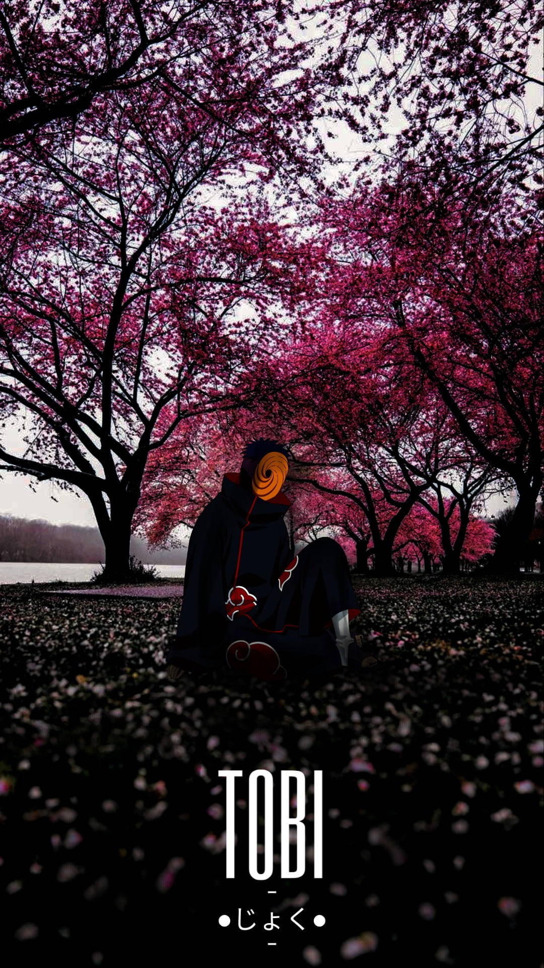 Tobi 火影忍者 紫色美學樹林 壁紙