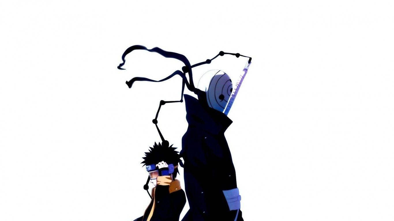Tobi 與少年帶土背靠背 — 火影忍者 壁紙